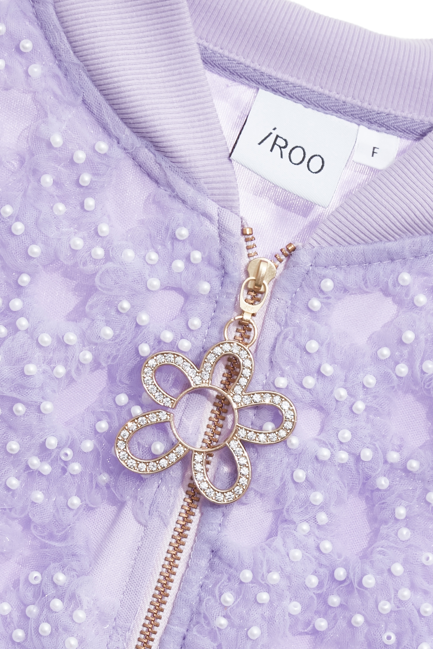 Hollow Out Outer layer Mesh Purple JacketHollow Out Outer layer Mesh Purple Jacket,Jackets,Embroidered,Outerwear,pearl,Season (AW) Look,Mesh fabric