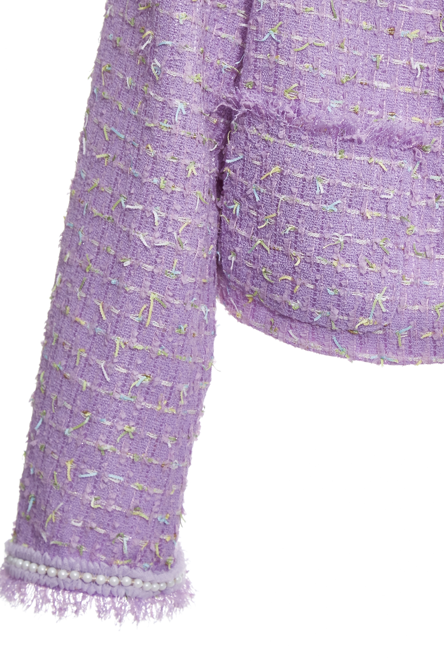 Pearl Detail Purple Tweed JacketPearl Detail Purple Tweed Jacket,Jackets,Outerwear,pearl,Season (AW) Look,Knitted coats