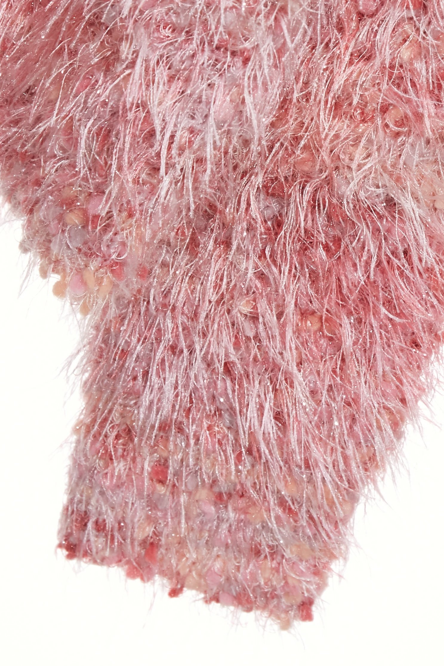 V-neck Fringe Knit CardiganV-neck Fringe Knit Cardigan,Jackets,Outerwear,Season (SS) Look,pearl,Knitted,Knitted coats