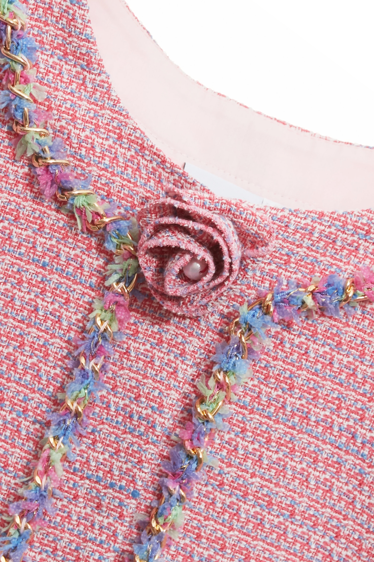 Multi Colour Trim Detail Tweed JacketMulti Colour Trim Detail Tweed Jacket,Jackets,Outerwear,Season (SS) Look