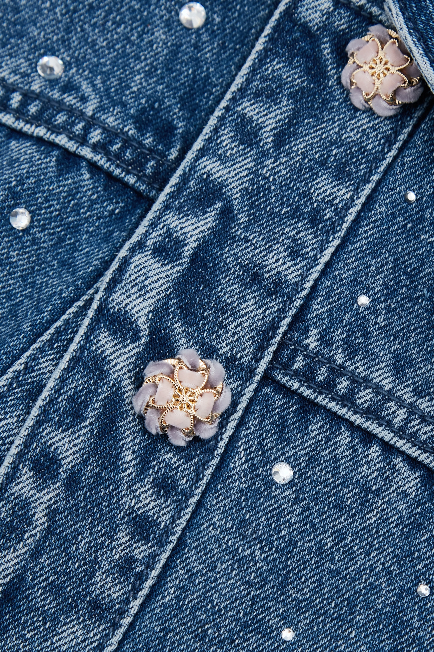 Sequin detail Denim JacketSequin detail Denim Jacket,Jackets,Outerwear,Season (SS) Look,Denim,Denim Jackets