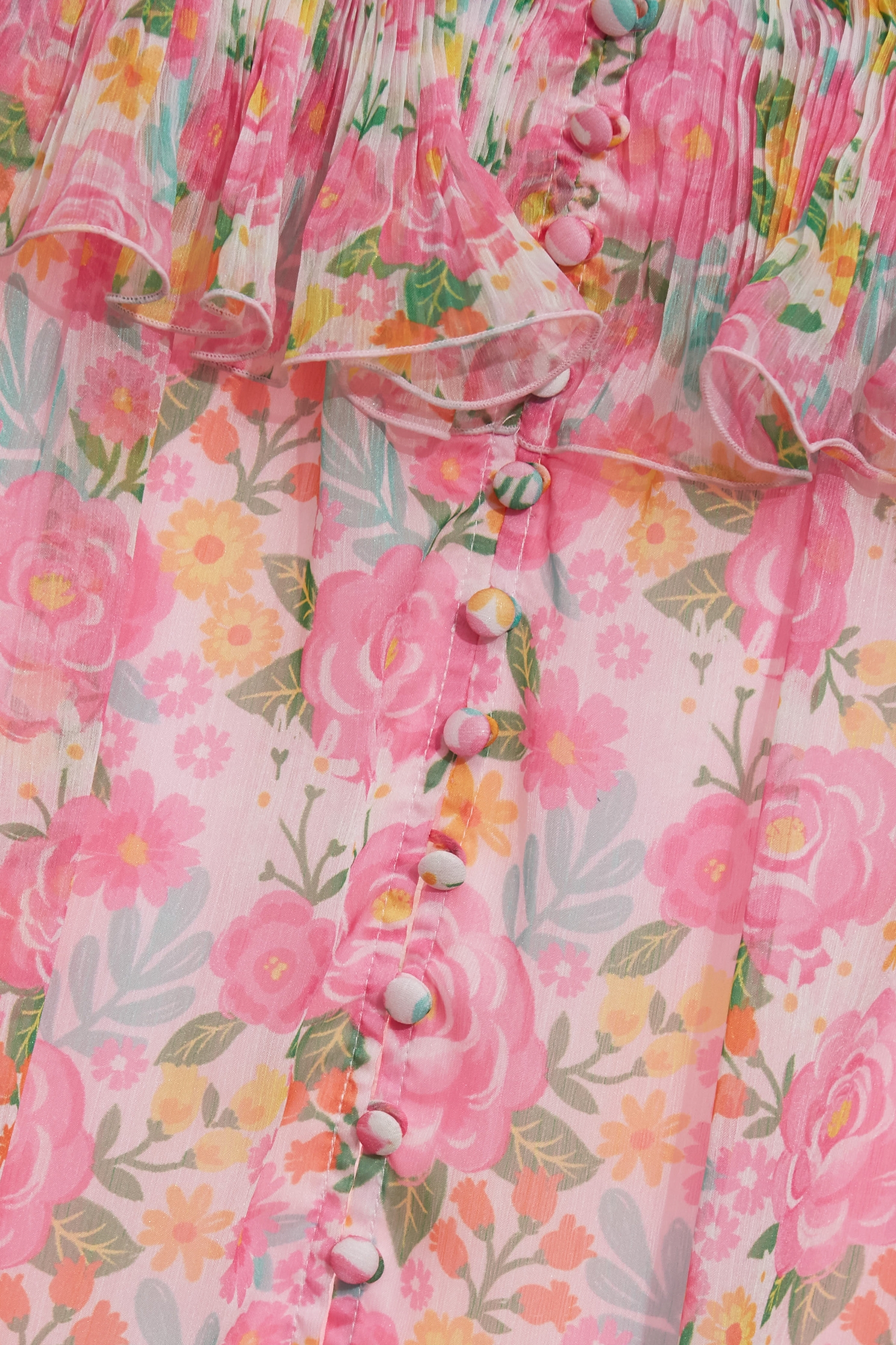 Floral Print Flounce Layer SkirtFloral Print Flounce Layer Skirt,Season (SS) Look,Chiffon,Chiffon skirts