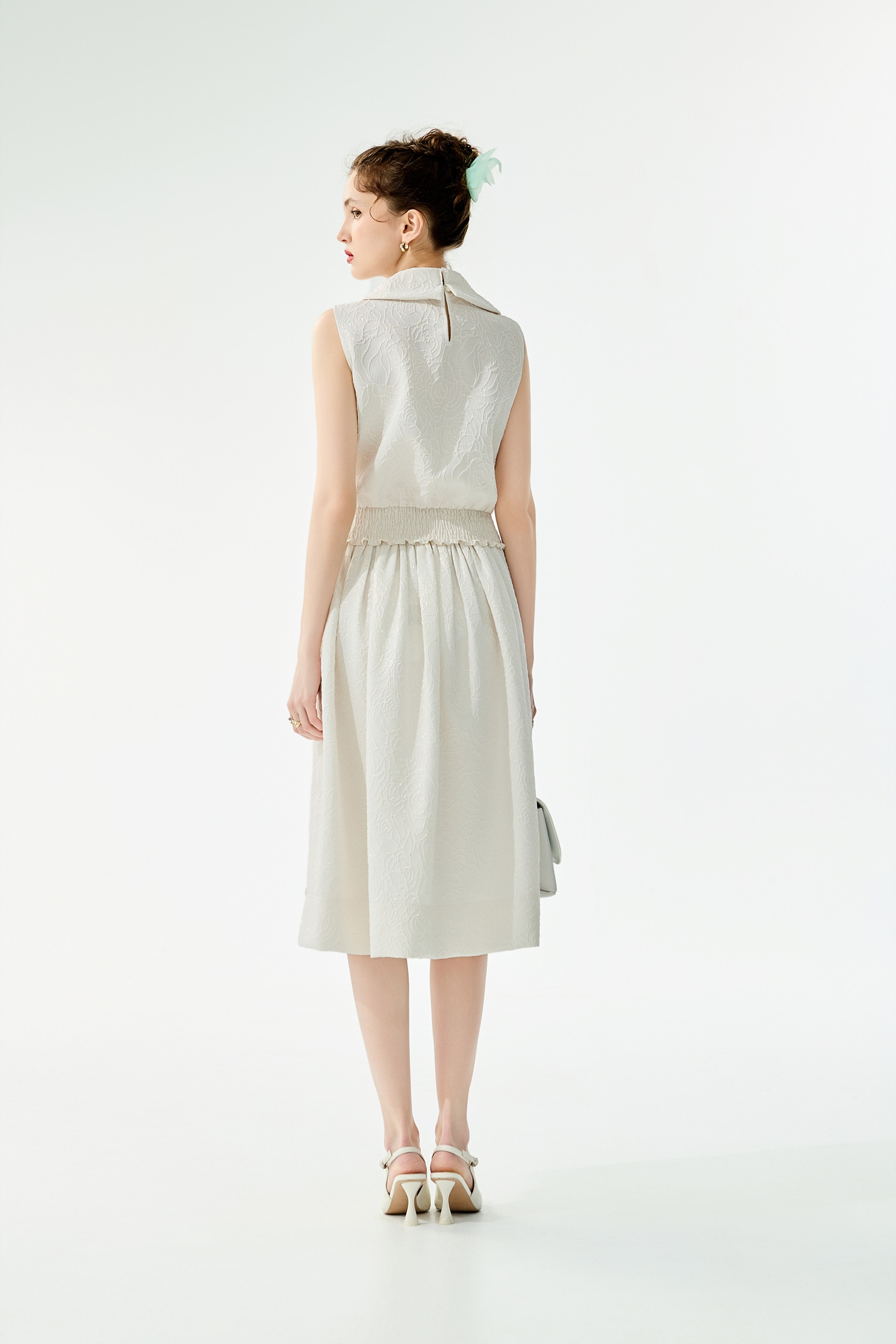 Mini Waist Pouch Midi SkirtMini Waist Pouch Midi Skirt,Season (SS) Look,White skirts,Midi skirts