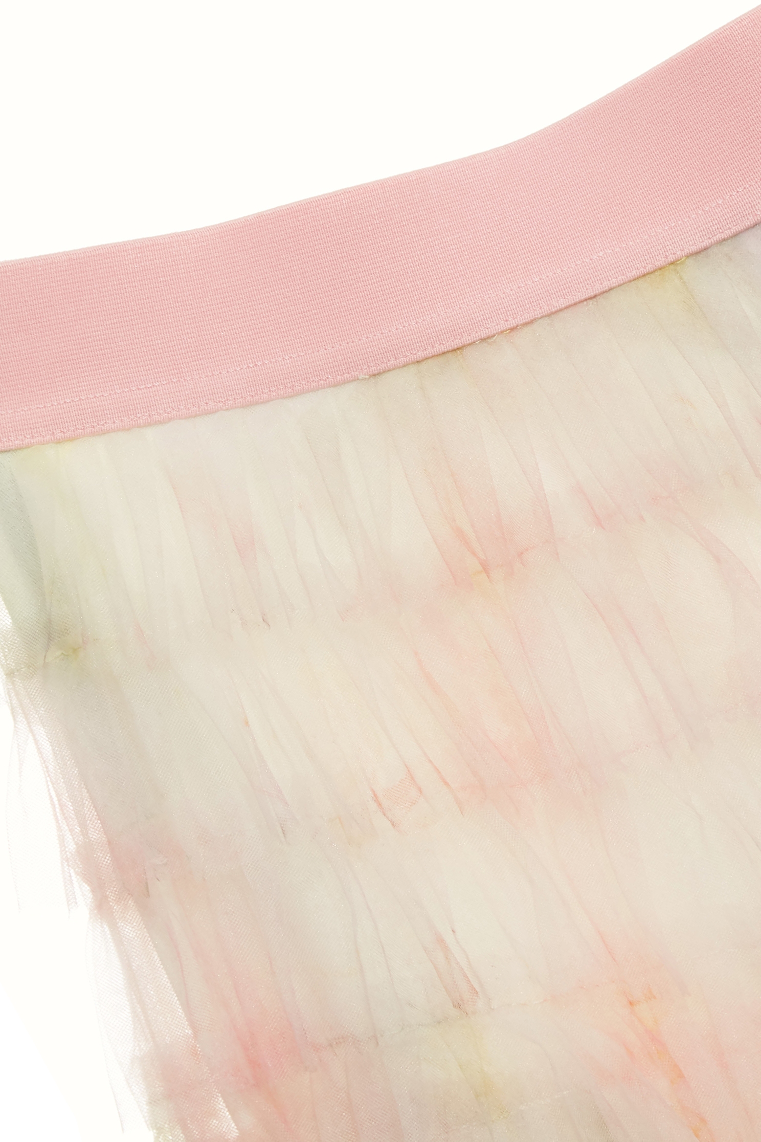 Ruffle Detail Gradient Pastel Mesh SkirtRuffle Detail Gradient Pastel Mesh Skirt,Season (SS) Look,Mesh fabric,Midi skirts