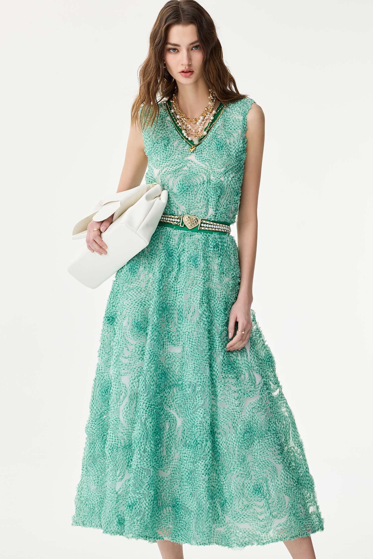 Checkerd Mesh Floral Maxi SkirtCheckerd Mesh Floral Maxi Skirt,Season (SS) Look,Mesh fabric,Tutu skirts,Midi skirts,Chiffon