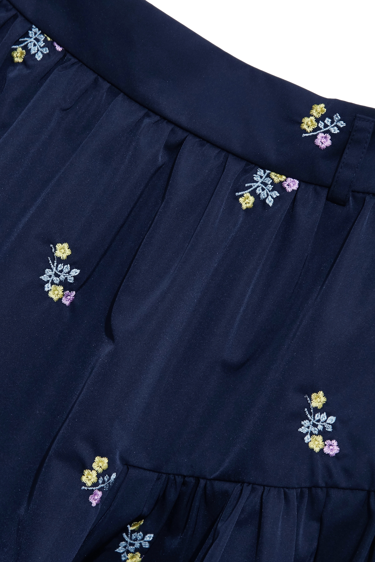 Floral Embroidery Detail Midi SkirtFloral Embroidery Detail Midi Skirt,Embroidered,Season (SS) Look,Midi skirts