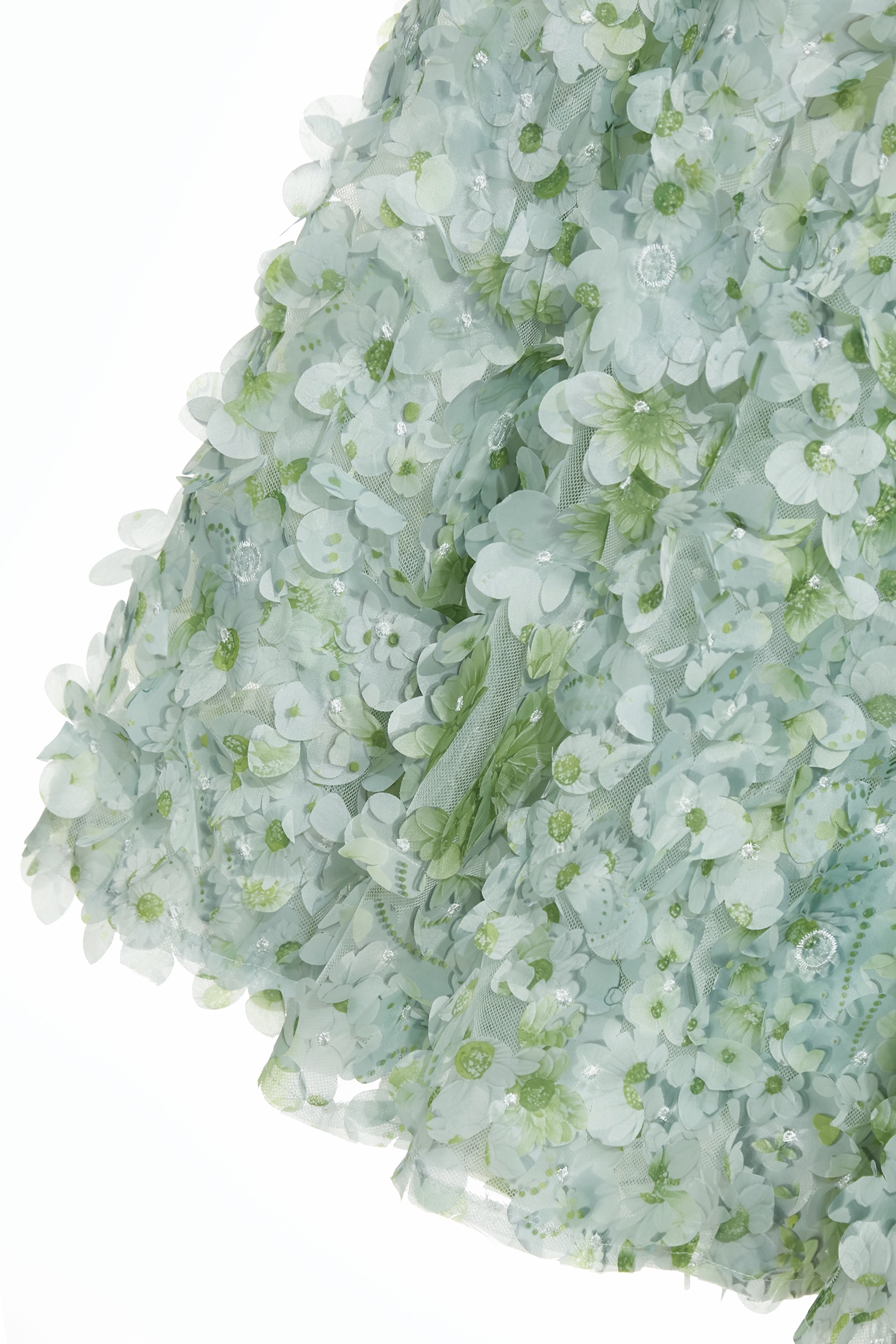 3-D Floral Detail Maxi Skirt3-D Floral Detail Maxi Skirt,Tops,Embroidered,Season (SS) Look,Mesh fabric,Embroidered,Midi skirts