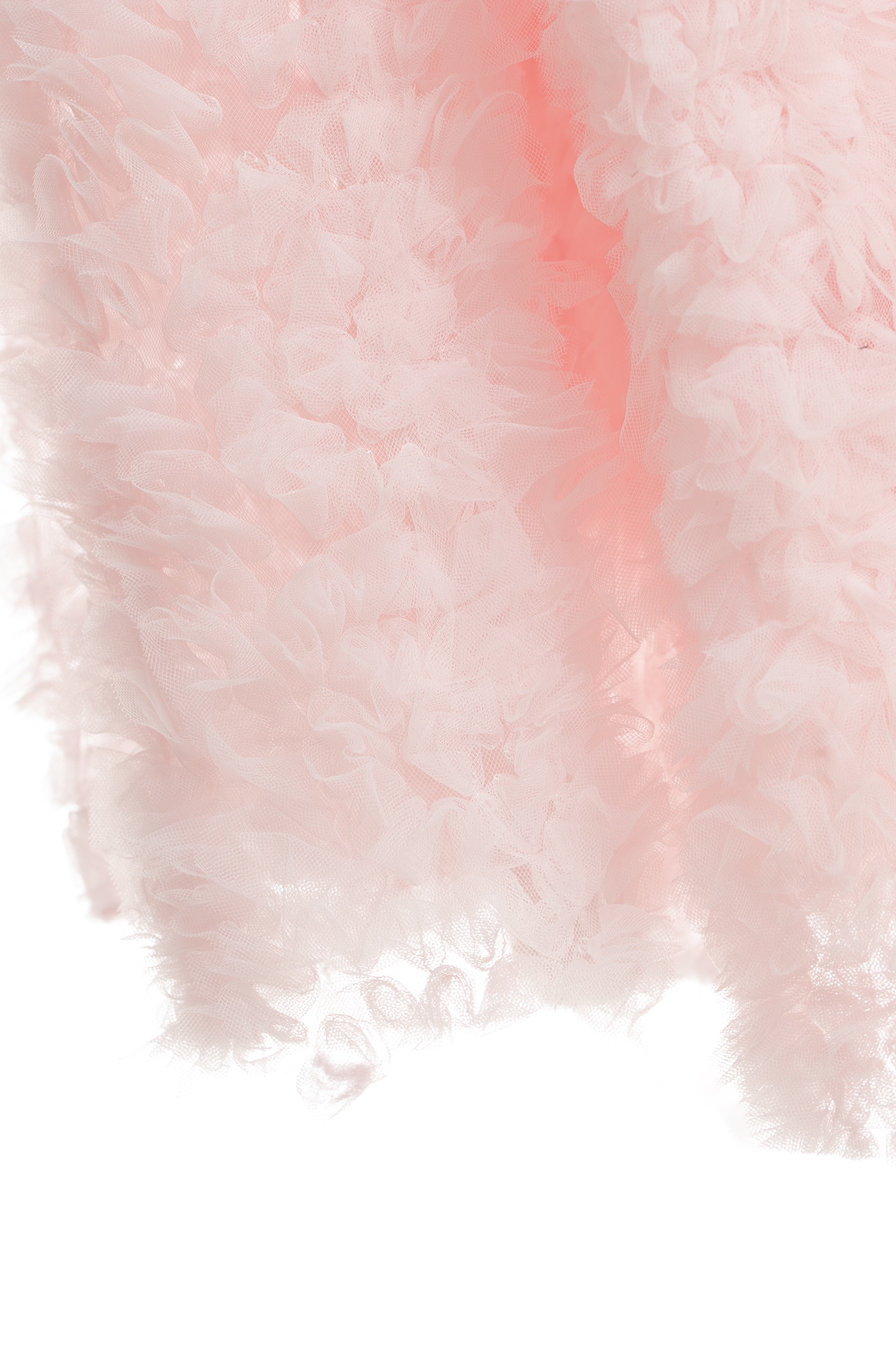 3-D Mesh Rose Detail Pink Skirt3-D Mesh Rose Detail Pink Skirt,Season (AW) Look,Midi skirts