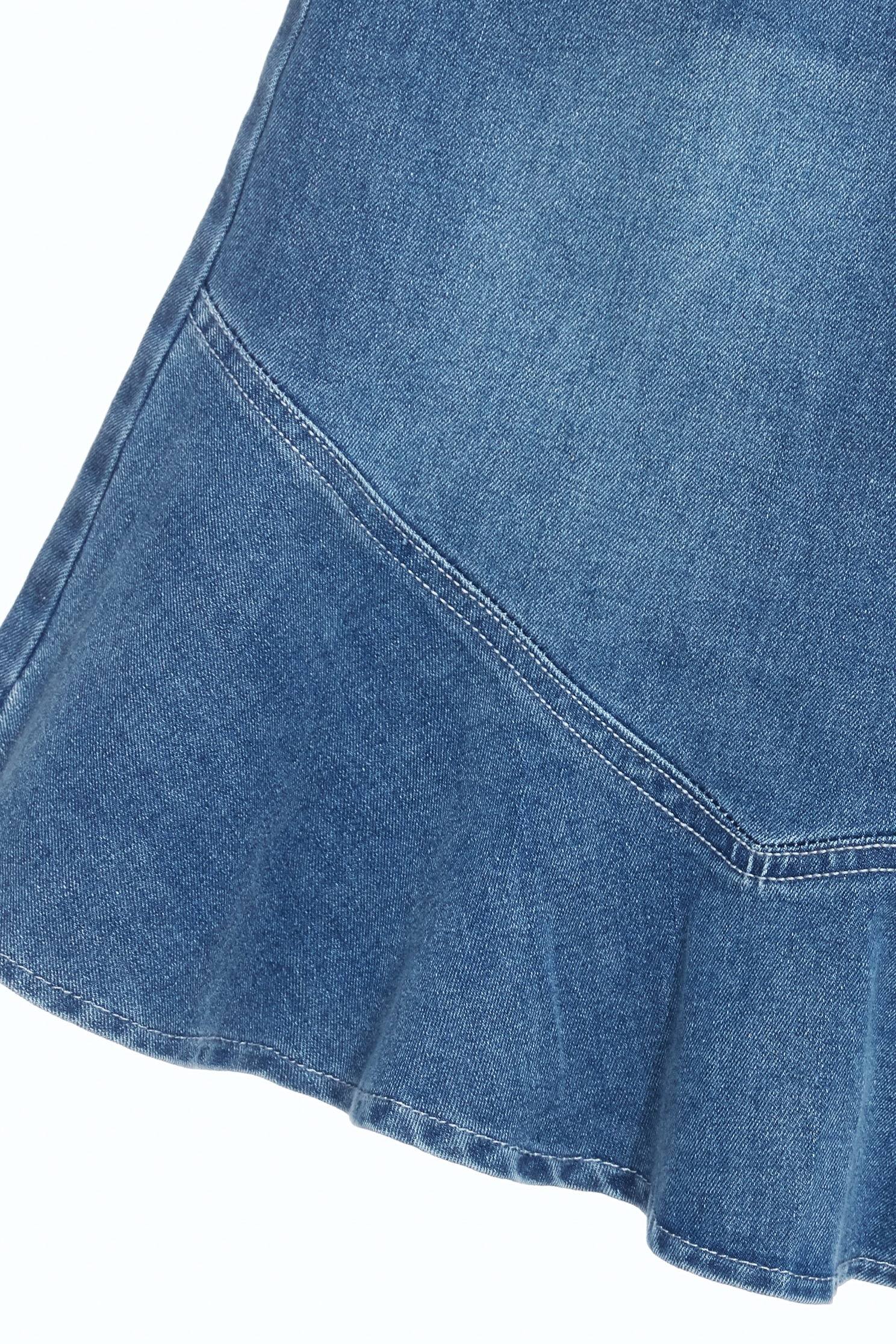 Fishtail Denim SkirtFishtail Denim Skirt,Season (SS) Look,Denim,Denim skirts,pearl,City Feminine
