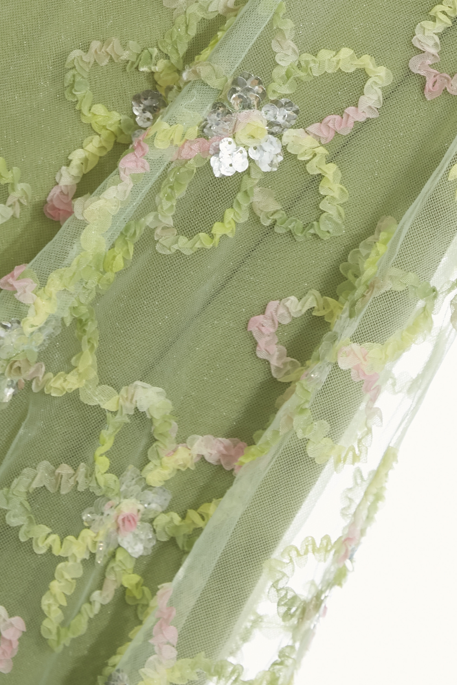 Multi Colour Emobossed Floral Detail Maxi SkirtMulti Colour Emobossed Floral Detail Maxi Skirt,Season (AW) Look,Mesh fabric,Midi skirts