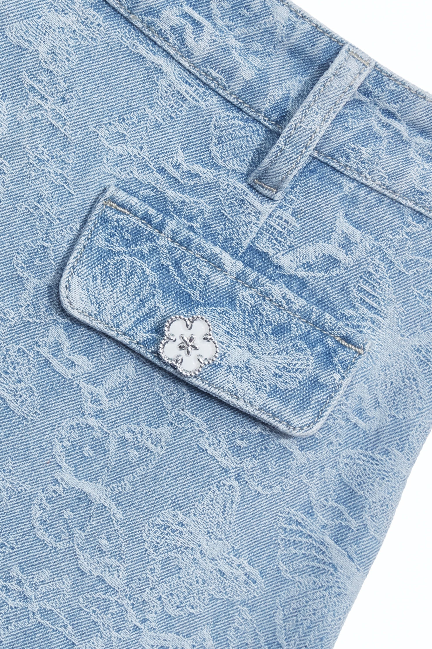 Butterfly Detail Denim SkirtButterfly Detail Denim Skirt,Season (SS) Look,Denim,Denim mini skirts,Denim skirts,City Feminine,Mini skirts,Valentine,blossoms