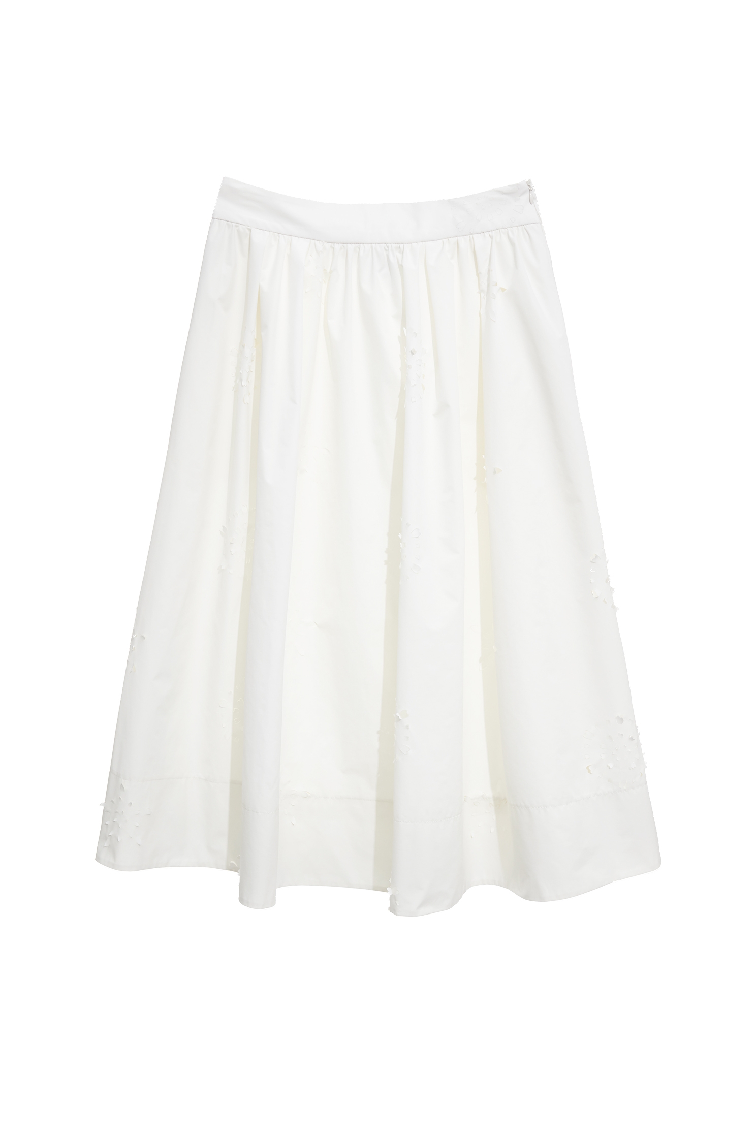 Hollow Out Floral Midi Skirt,Tops,Season (SS) Look,White skirts,Midi skirts