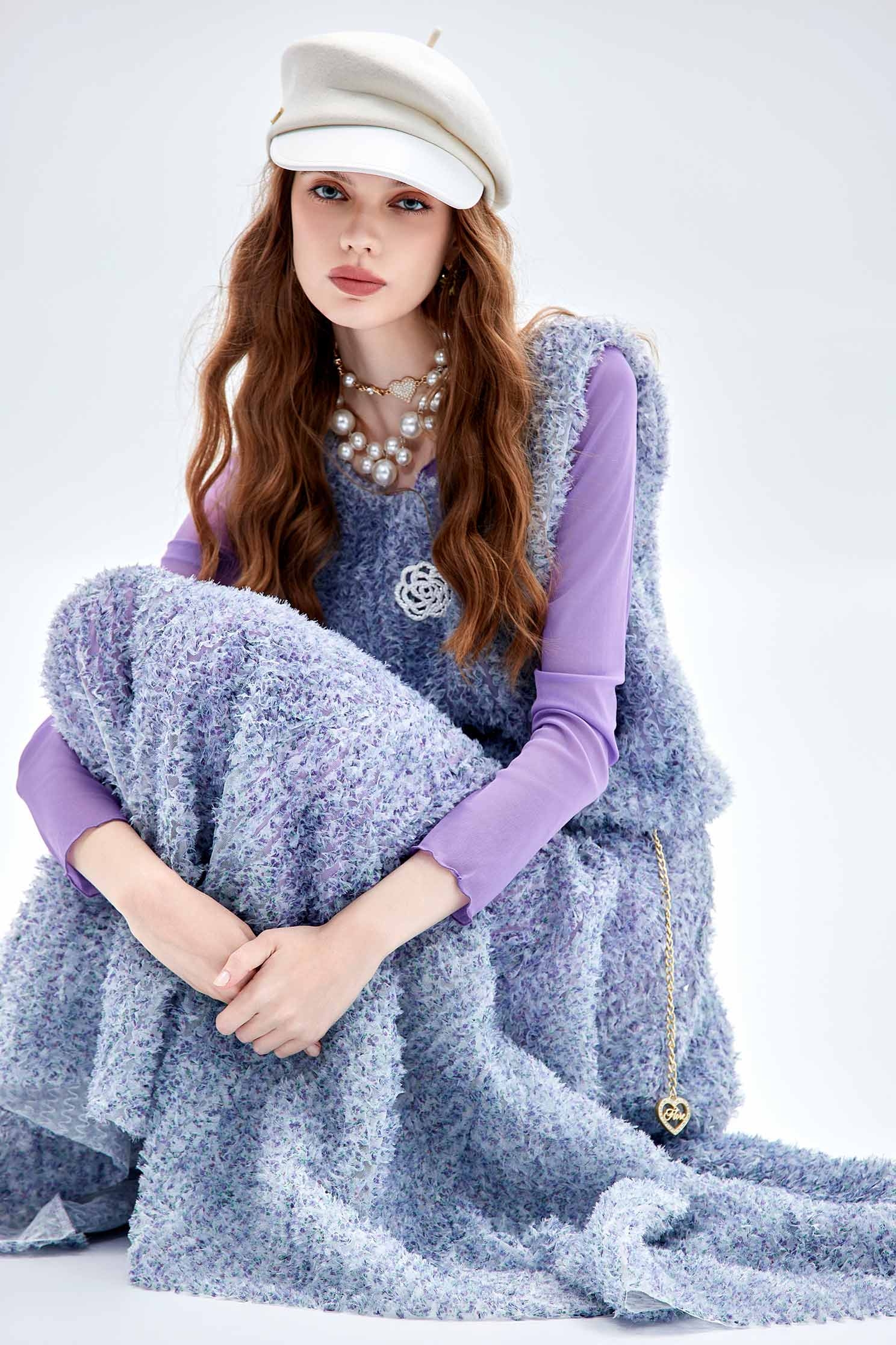 Mesh Feather Maxi SkirtMesh Feather Maxi Skirt,Season (AW) Look,Mesh fabric,Midi skirts