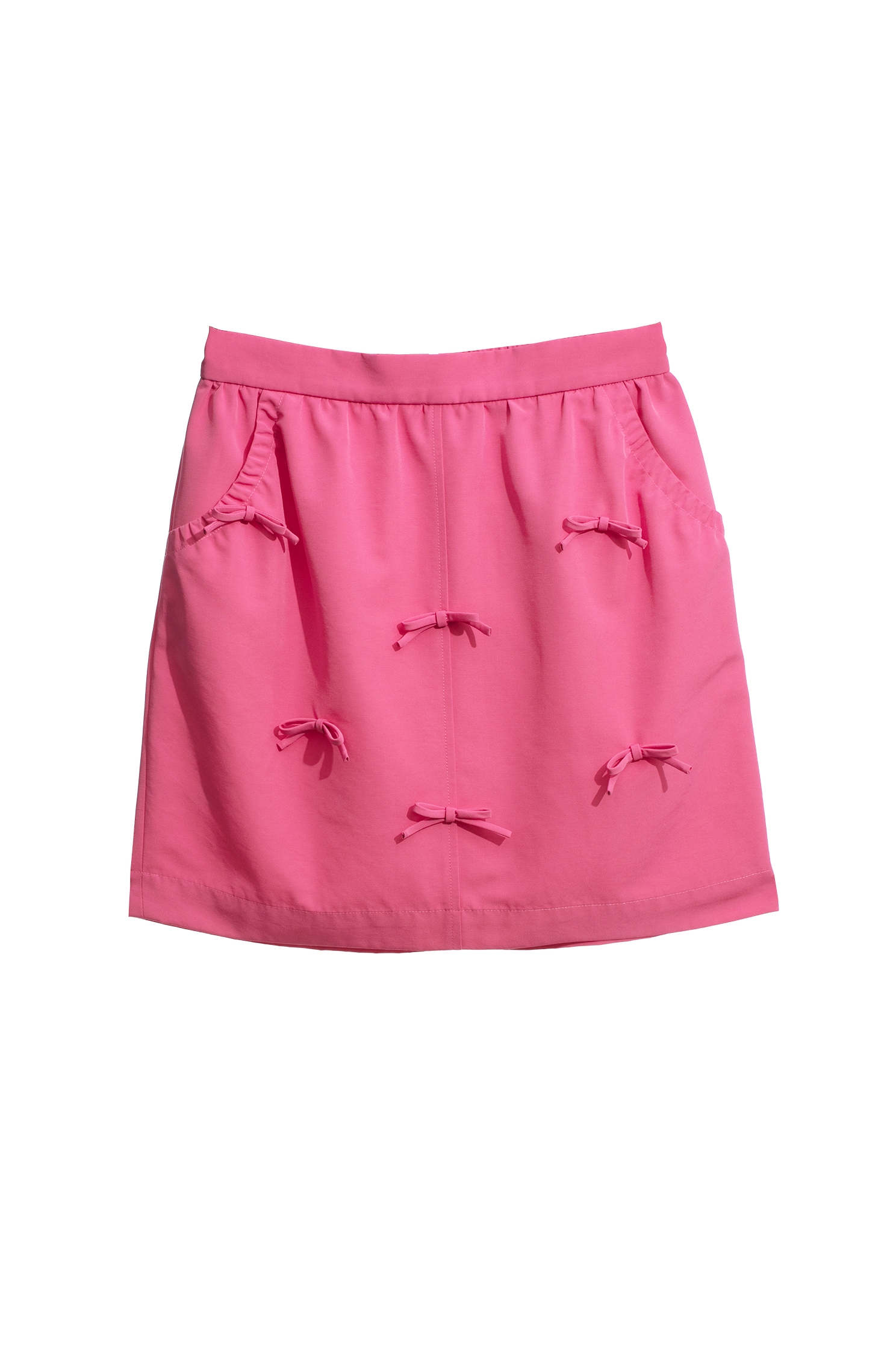 Pink Bow Detail Short SkirtPink Bow Detail Short Skirt,Mini skirts,Season (AW) Look,Pencil skirts