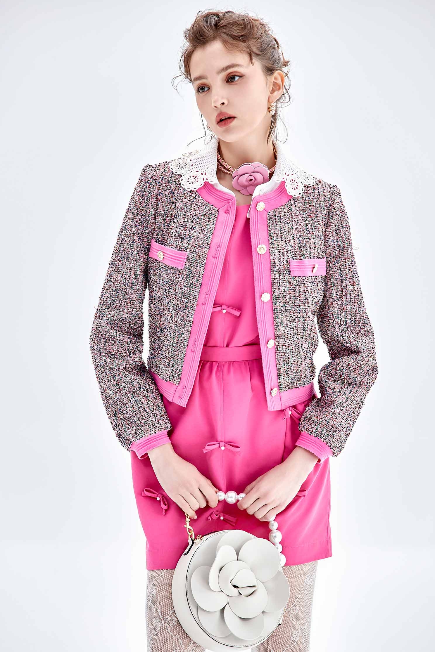 Pink Bow Detail Short SkirtPink Bow Detail Short Skirt,Mini skirts,Season (AW) Look,Pencil skirts