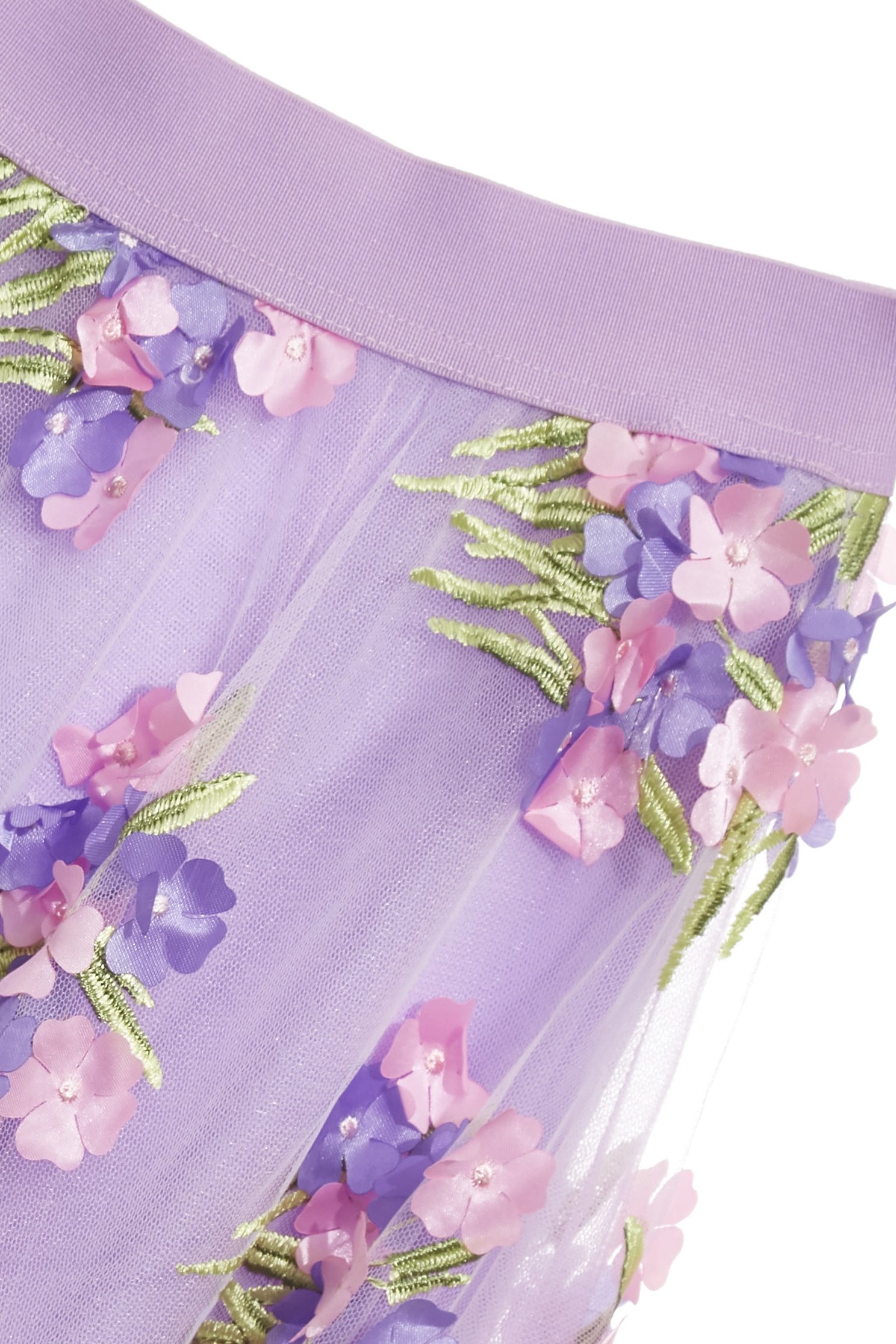 3-D Floral Detail Mesh Skirt3-D Floral Detail Mesh Skirt,Embroidered,Season (AW) Look,Valentine,Mesh fabric,Tutu skirts,blossoms,Midi skirts