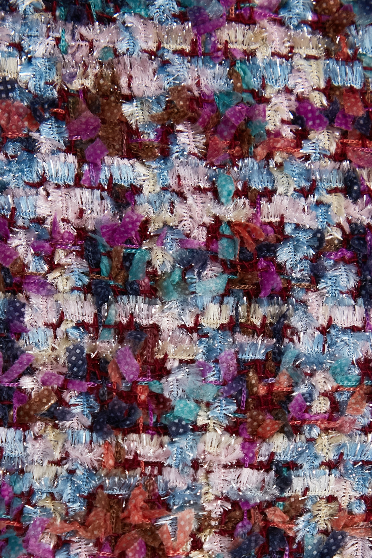 Organza Ruffle Detail Purple Tweed SkirtOrganza Ruffle Detail Purple Tweed Skirt,Office Looks,co-ord sets,pearl,Mini skirts,Season (AW) Look