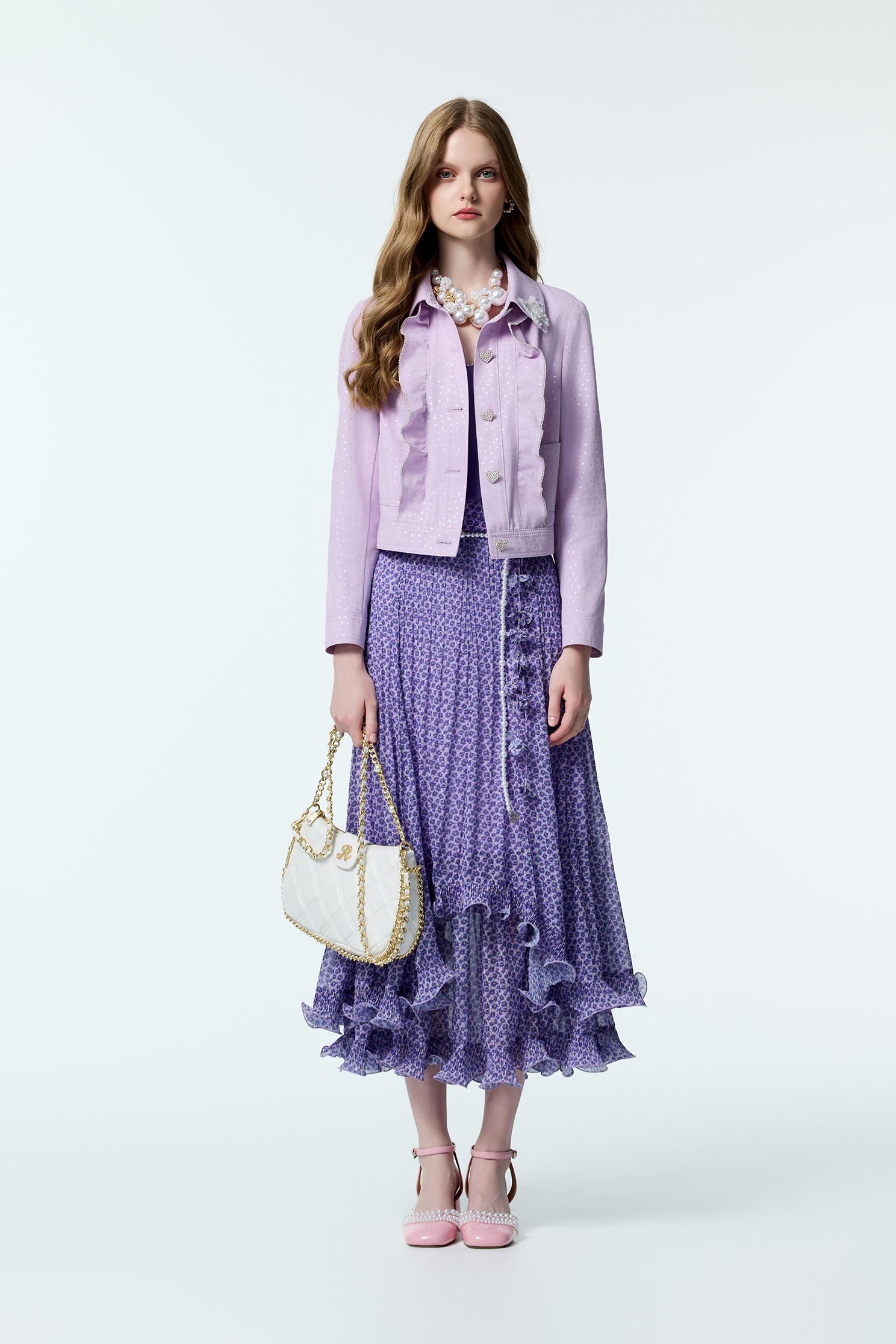 Floral Print Layered Purple skirtFloral Print Layered Purple skirt,co-ord sets,Season (AW) Look,Valentine,blossoms,Midi skirts,Chiffon,Chiffon skirts,Chiffon Midi skirts