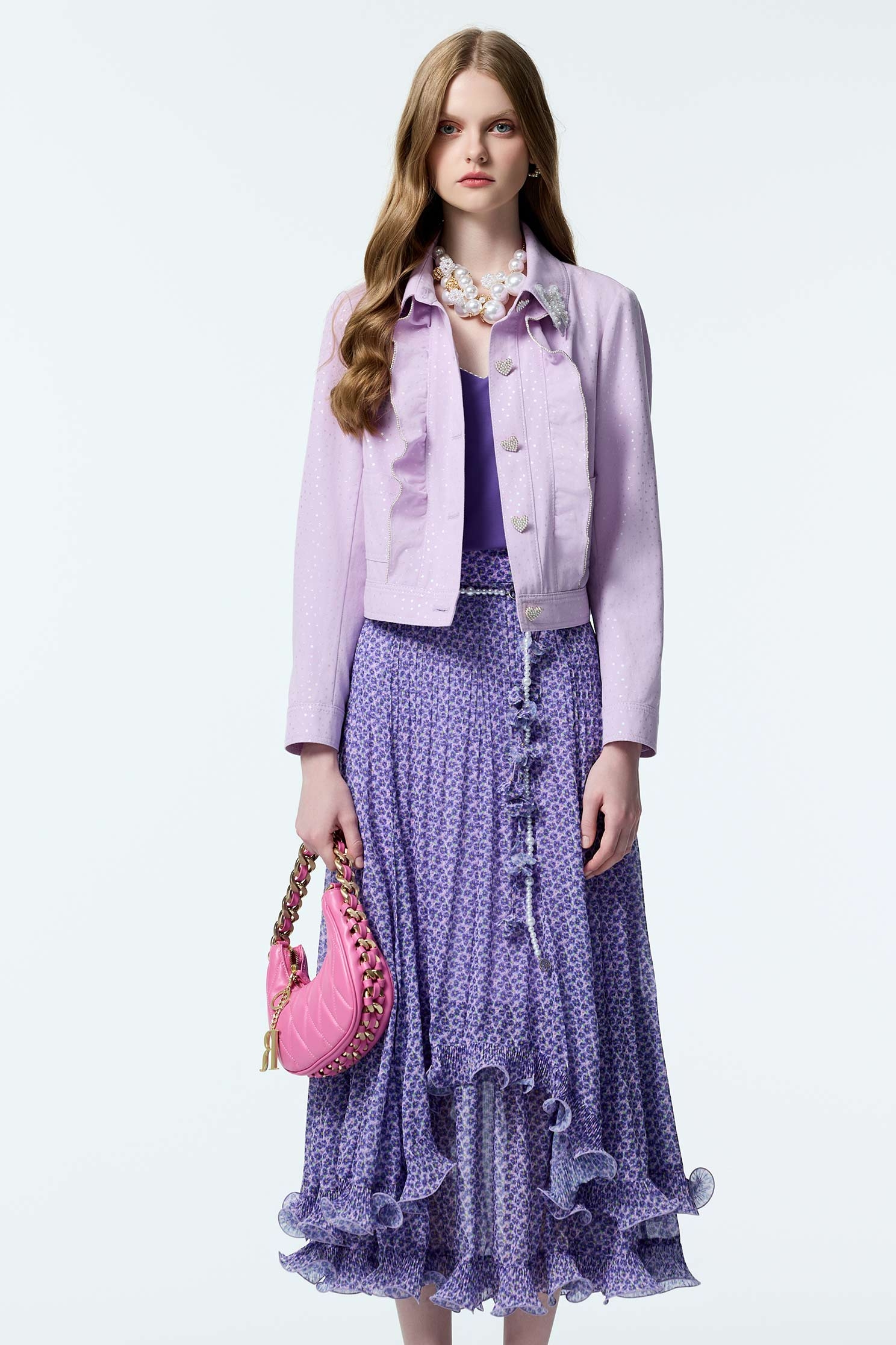 Floral Print Layered Purple skirtFloral Print Layered Purple skirt,co-ord sets,Season (AW) Look,Valentine,blossoms,Midi skirts,Chiffon,Chiffon skirts,Chiffon Midi skirts