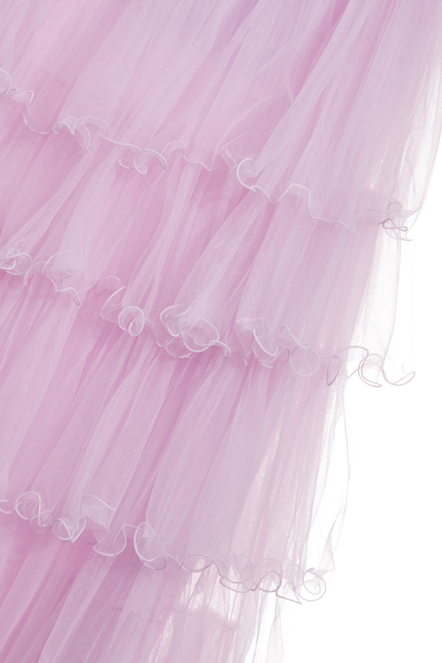 Pleated Ruffle Trim Layered Mesh SkirtPleated Ruffle Trim Layered Mesh Skirt,Dresses,Season (AW) Look,Mesh fabric,Midi skirts
