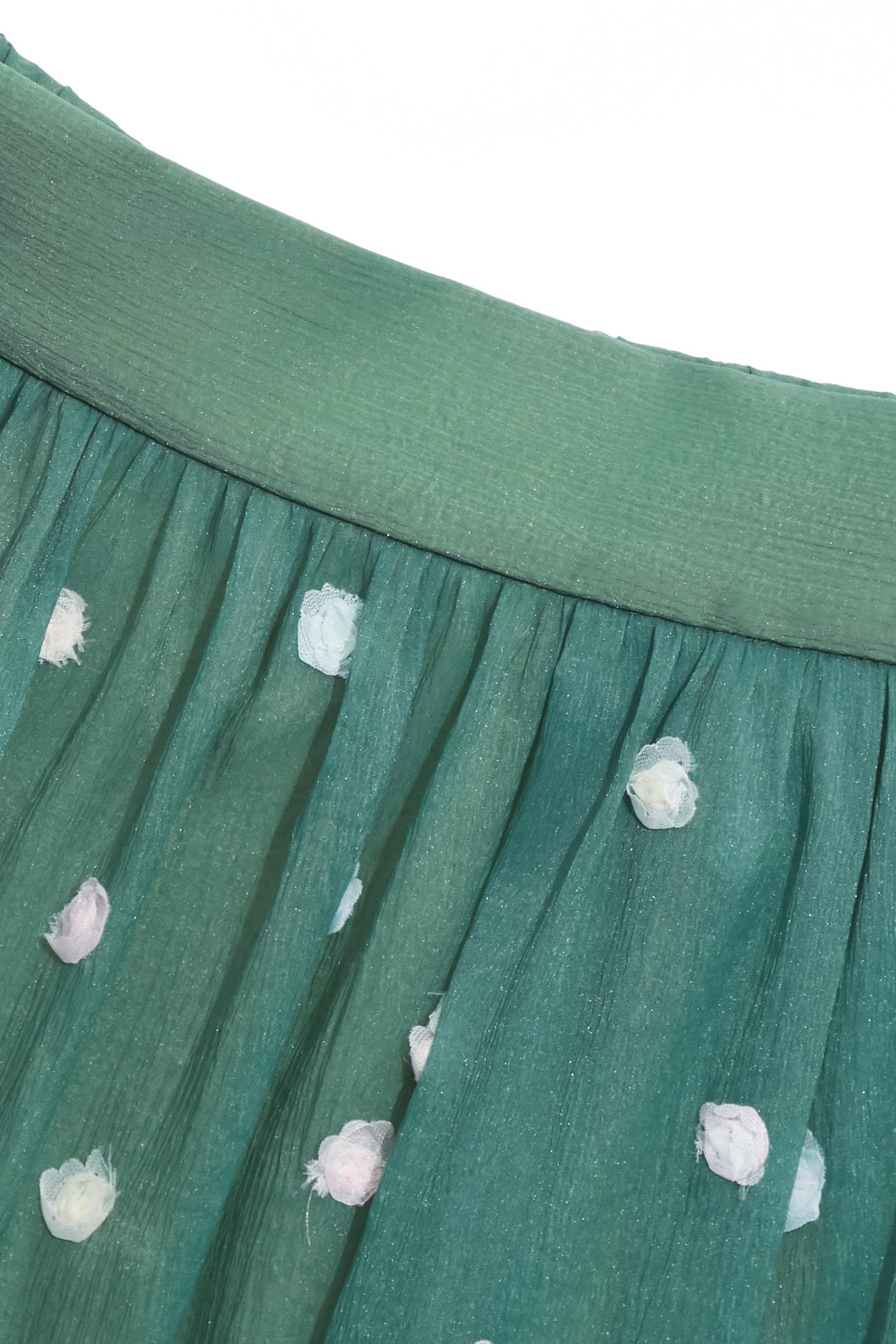Jade Green Floral Detail Midi SkirtJade Green Floral Detail Midi Skirt,bestselling,Embroidered,Season (AW) Look,blossoms,Midi skirts