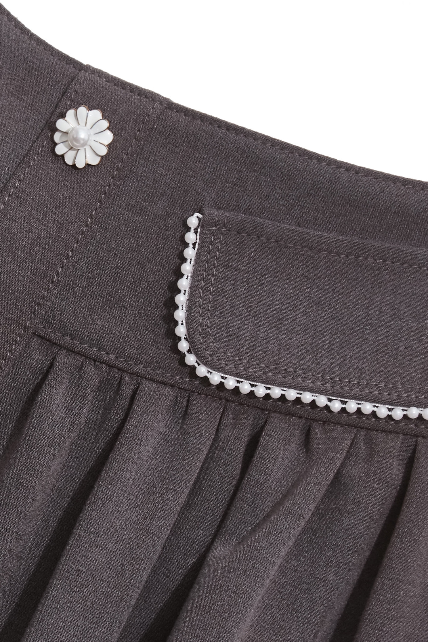 Pocket Flap Detail Short SkirtPocket Flap Detail Short Skirt,pearl,Mini skirts,Season (AW) Look,Valentine,blossoms