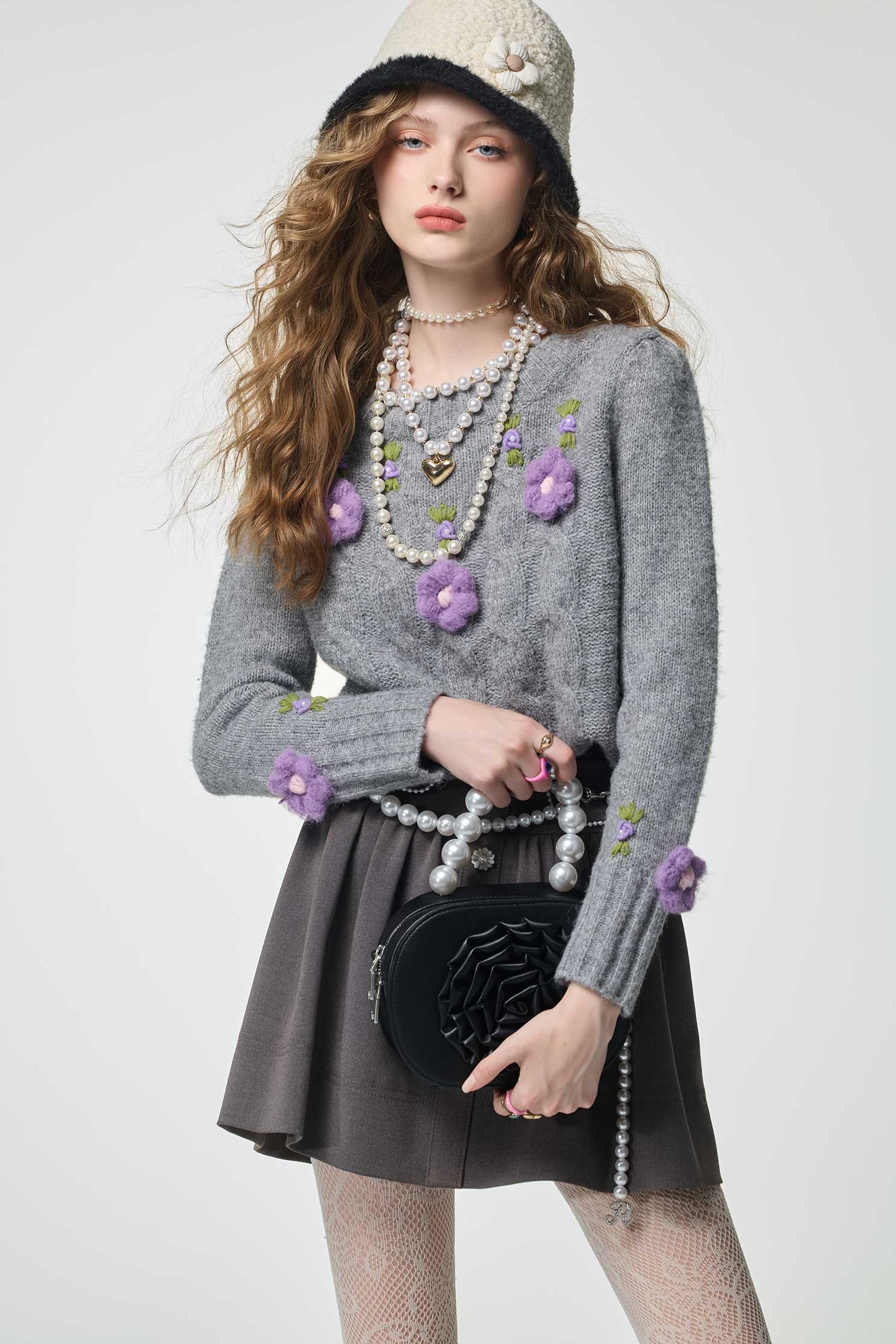 Pocket Flap Detail Short SkirtPocket Flap Detail Short Skirt,pearl,Mini skirts,Season (AW) Look,Valentine,blossoms