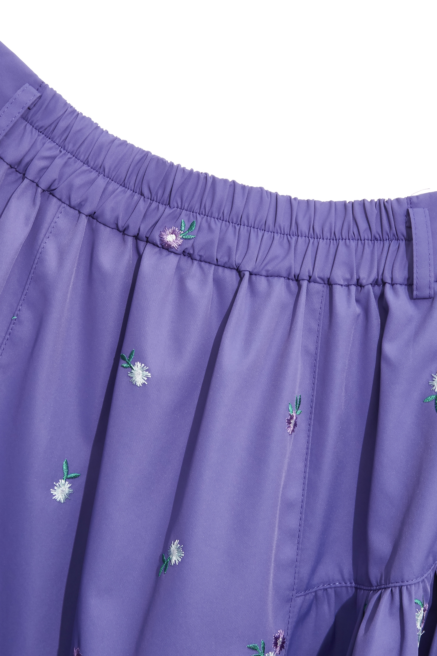 Sunflower Embroidery Midi SkirtSunflower Embroidery Midi Skirt,Embroidered,Season (AW) Look,Layered skirts
