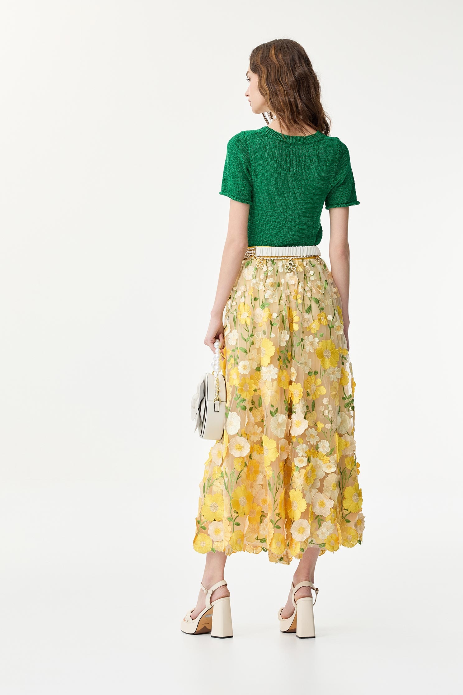 Embroidery Floral Lace Maxi SkirtEmbroidery Floral Lace Maxi Skirt,Season (SS) Look,Tutu skirts,Midi skirts