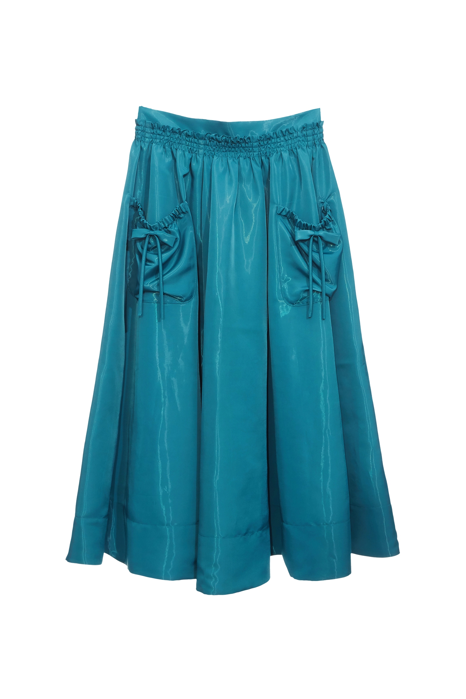 Bow Detail Cyan SkirtBow Detail Cyan Skirt,Season (SS) Look,Midi skirts