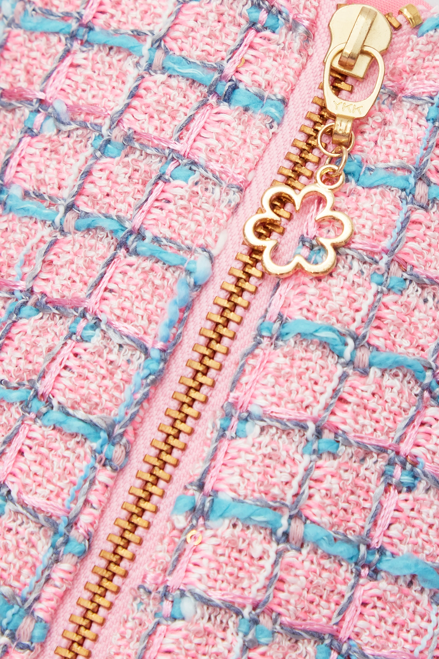 Contrast Blue Plaid Tweed Fishtail Short SkirtContrast Blue Plaid Tweed Fishtail Short Skirt,Season (SS) Look,Mini skirts