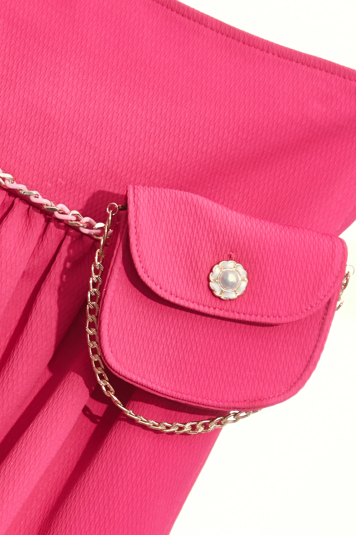 Magenta Pink Maxi Tiered SkirtMagenta Pink Maxi Tiered Skirt,Season (SS) Look,Midi skirts