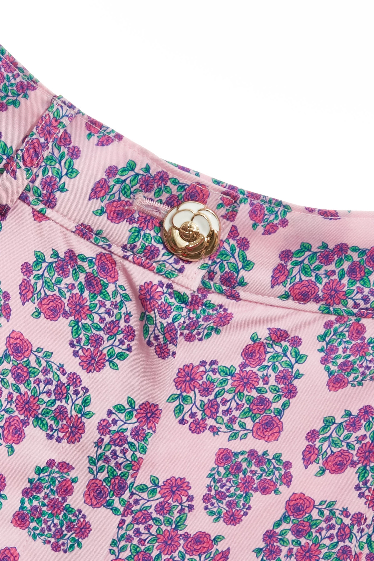 Floral Print Heart Pattern ShortsFloral Print Heart Pattern Shorts,Tops,Season (SS) Look,Shorts,Skorts