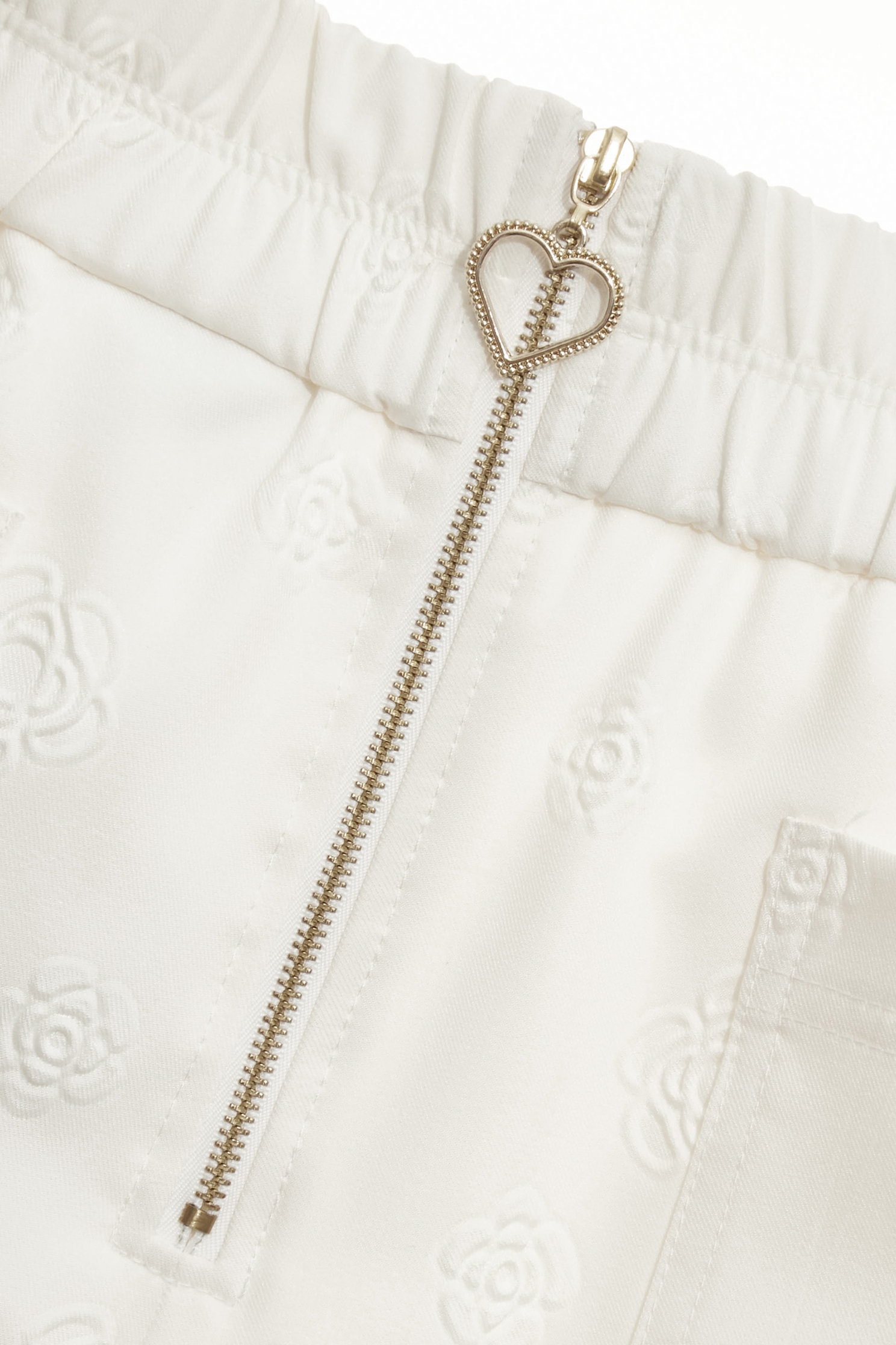 Floral Embossed Print ShortsFloral Embossed Print Shorts,Season (SS) Look,Shorts