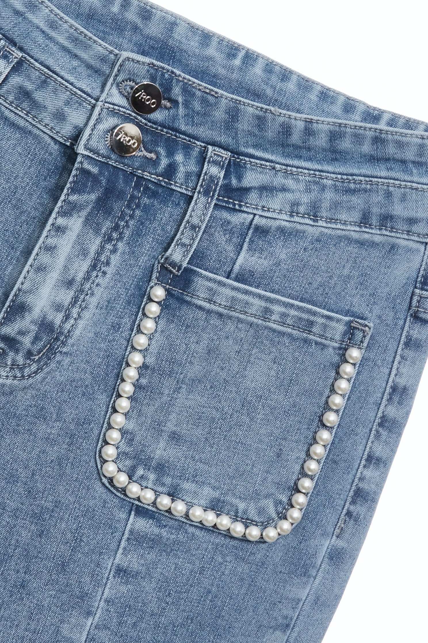 Front Slit Fitted JeansFront Slit Fitted Jeans,Bell-bottoms,Season (SS) Look,Denim,Jeans,Bell-bottoms