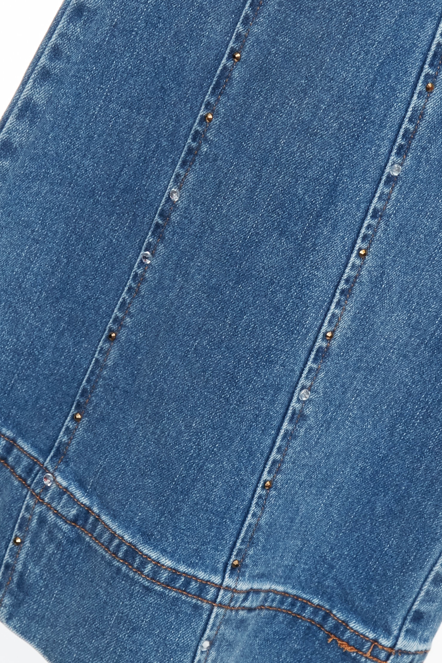 Pearl Detail Wide Leg JeansPearl Detail Wide Leg Jeans,Bell-bottoms,Season (SS) Look,Denim,Jeans,pearl,City Feminine,pants