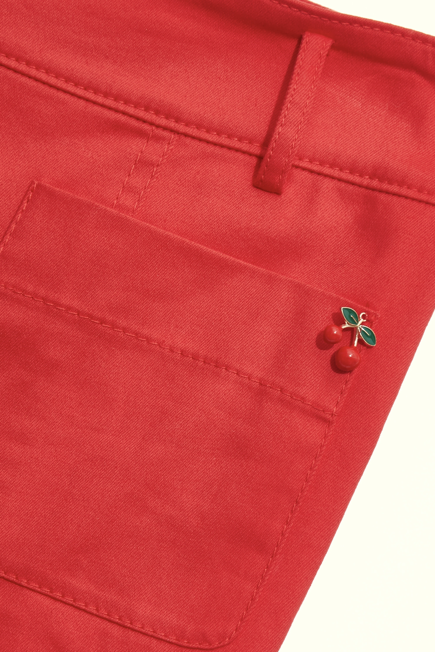 Chili Red Slim Fit Pants,Season (SS) Look,Denim,Jeans,pants