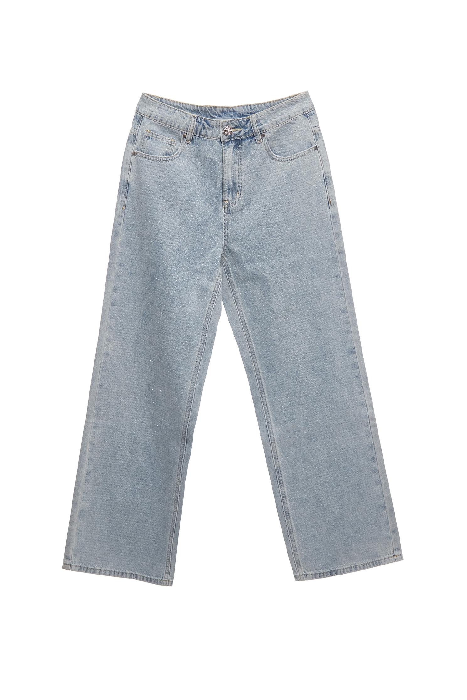 Iron On Sequin Detail Straight Cut JeansIron On Sequin Detail Straight Cut Jeans,Office Looks,Culottes,Denim,Jeans,Season (AW) Look,Valentine,Wide-leg jeans,upperclass