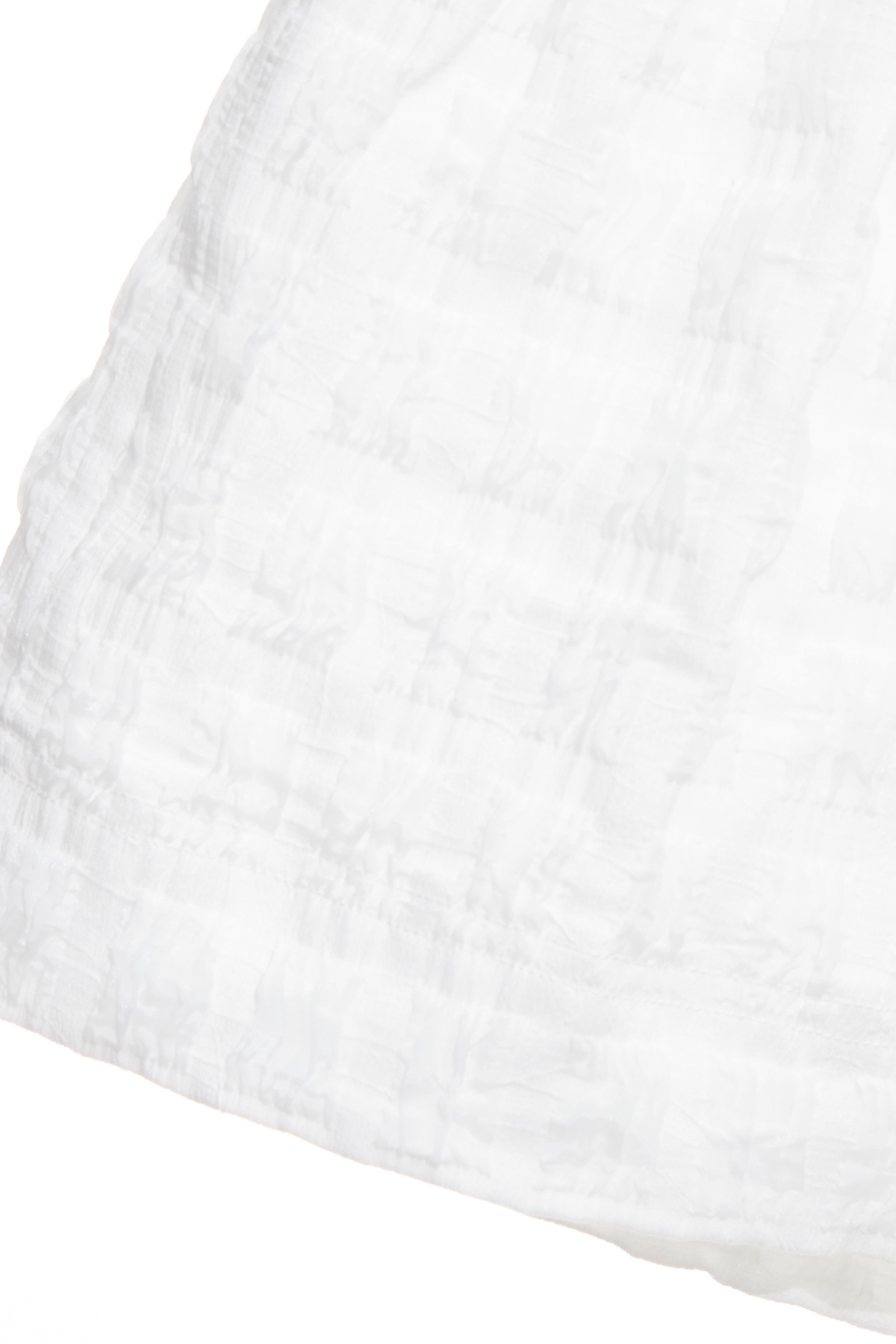 White Textured A-line ShortsWhite Textured A-line Shorts,Season (SS) Look,Plaid,White pants,Shorts,pants