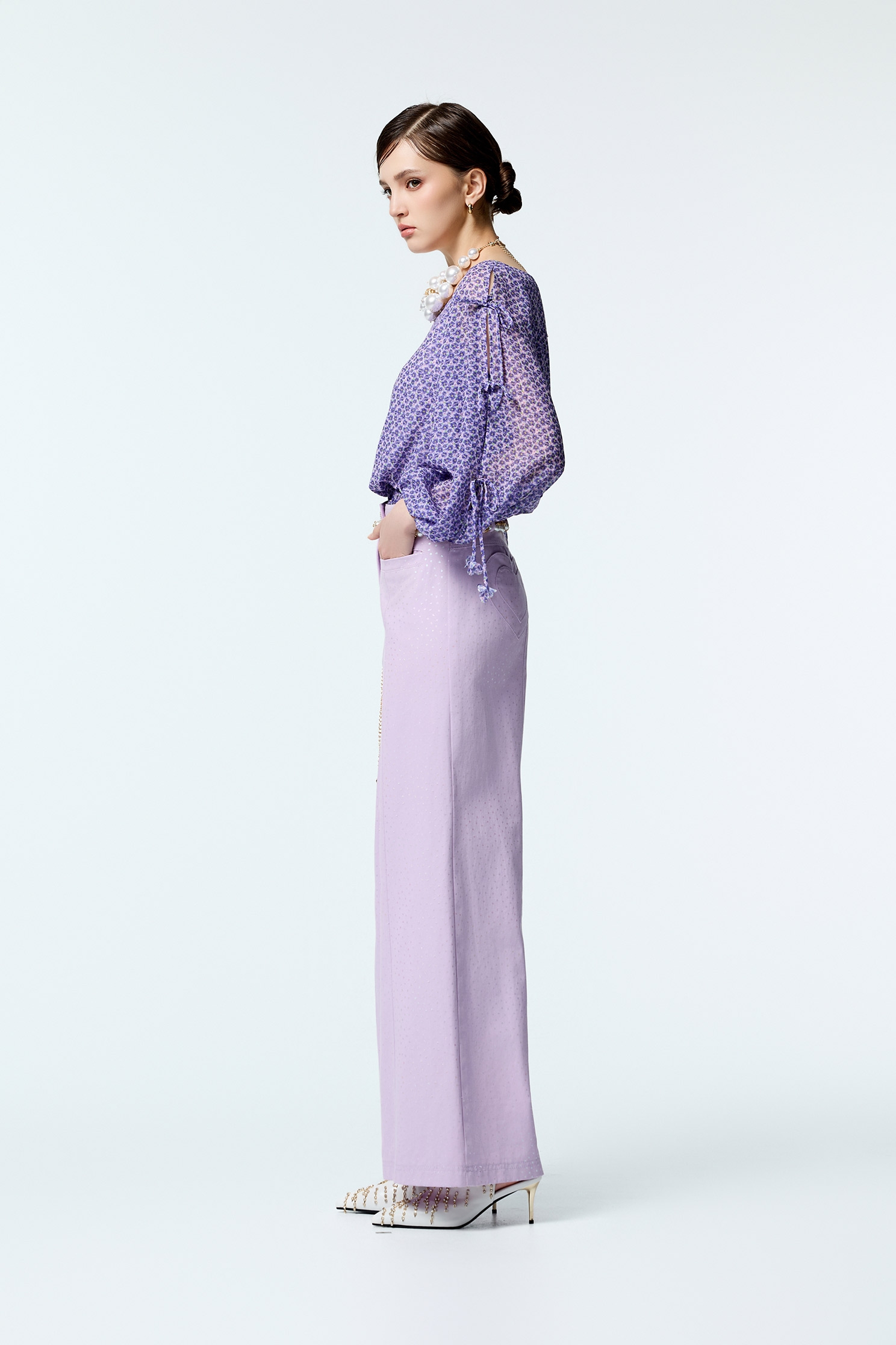 Silver Star Print Wide Leg JeansSilver Star Print Wide Leg Jeans,Office Looks,Culottes,co-ord sets,Denim,Jeans,pearl,Season (AW) Look,Culottes