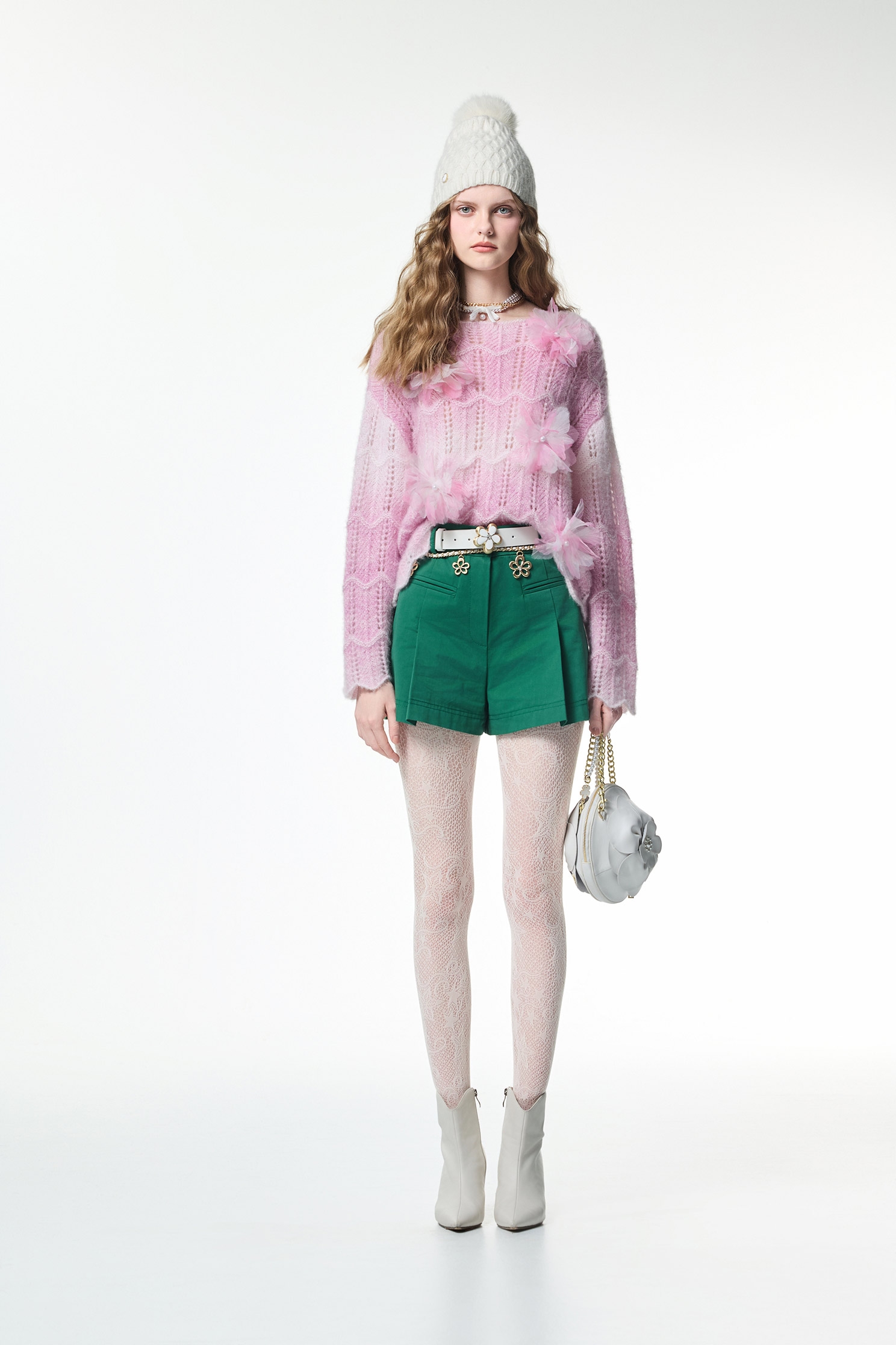 Jade Green Front Pleat ShortsJade Green Front Pleat Shorts,Office Looks,Shorts,Season (AW) Look,Skorts