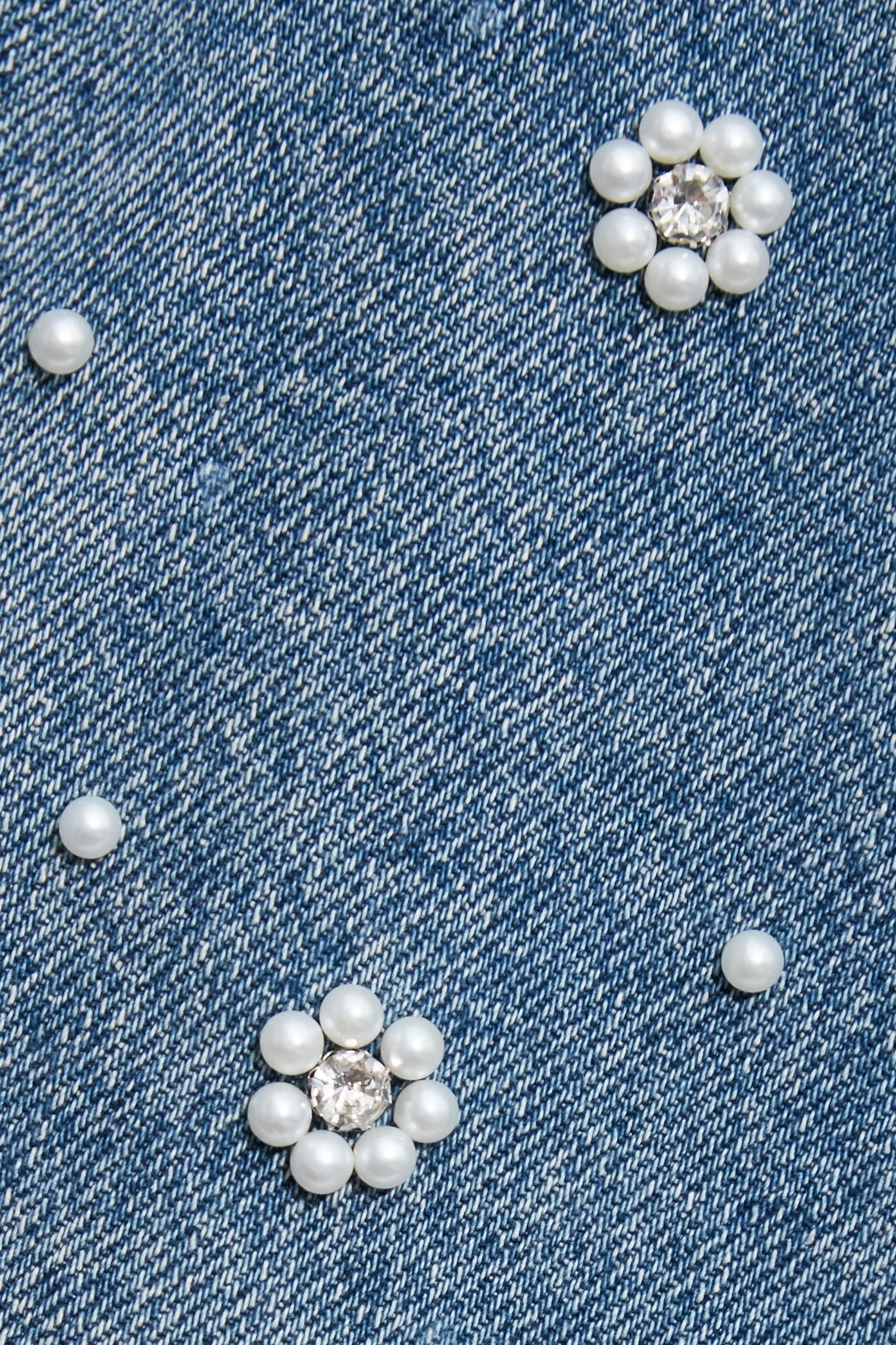 Pearl Floral Detail Wide Leg JeansPearl Floral Detail Wide Leg Jeans,Denim,co-ord sets,Denim,Jeans,pearl,Season (AW) Look,Valentine,blossoms