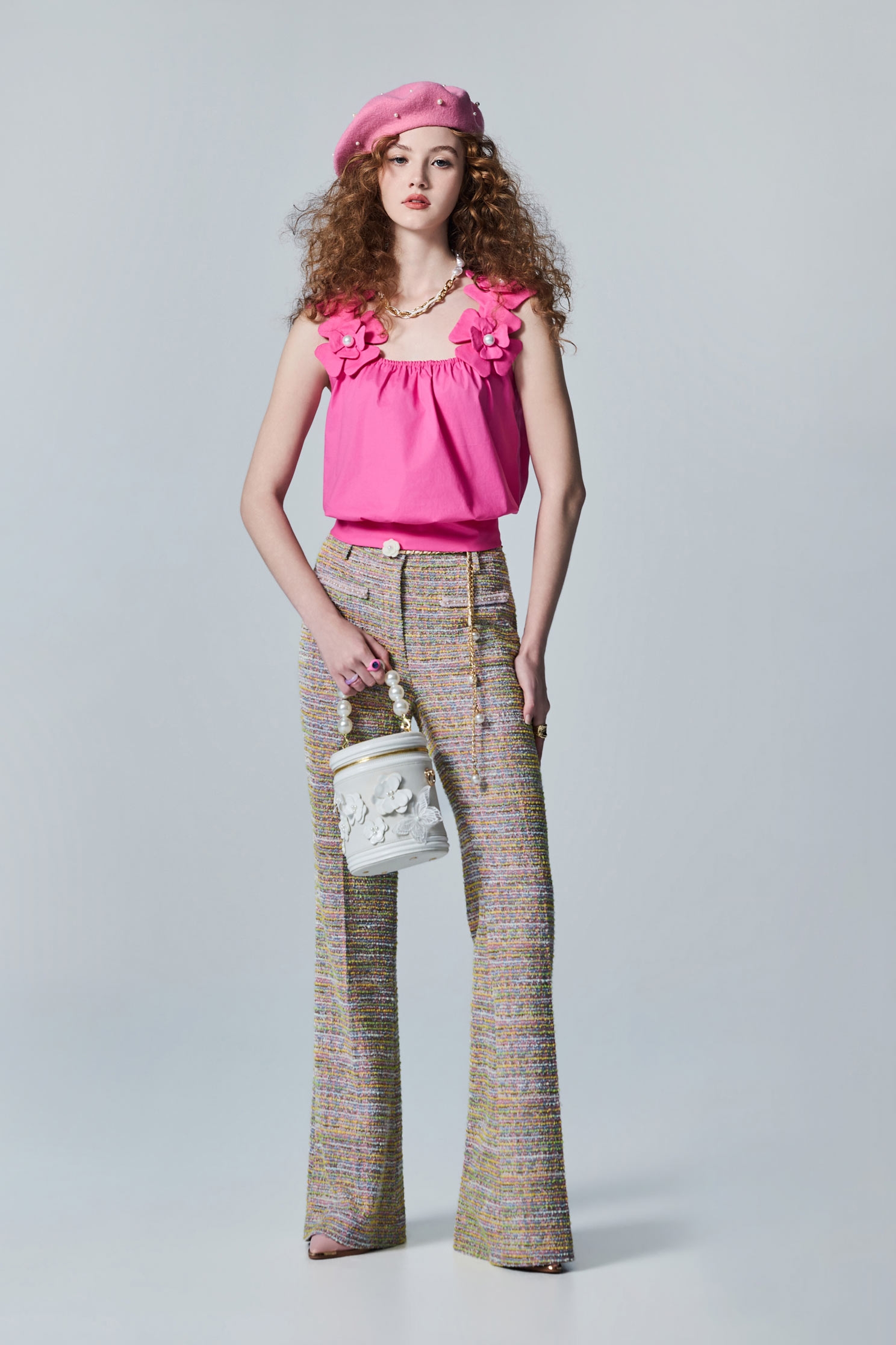 Boot Leg Tweed PantsBoot Leg Tweed Pants,Bell-bottoms,Season (AW) Look,pants