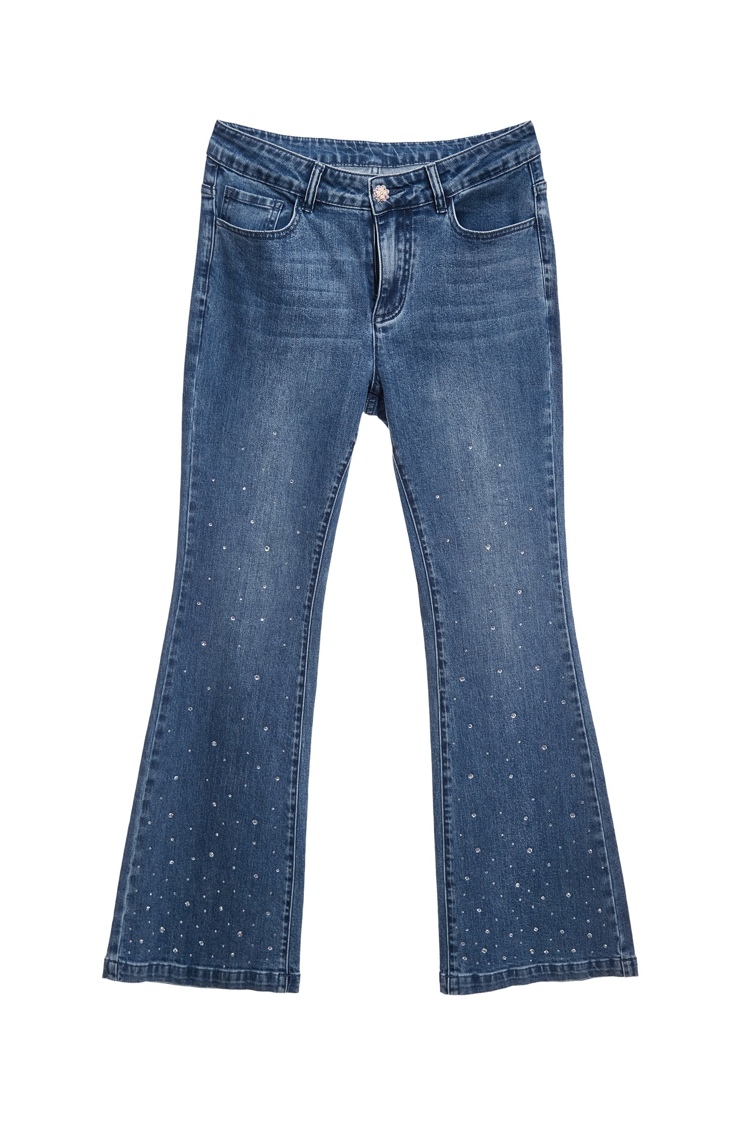 Sequin Detail Boot Leg JeansSequin Detail Boot Leg Jeans,Season (SS) Look,Denim,Jeans,pants