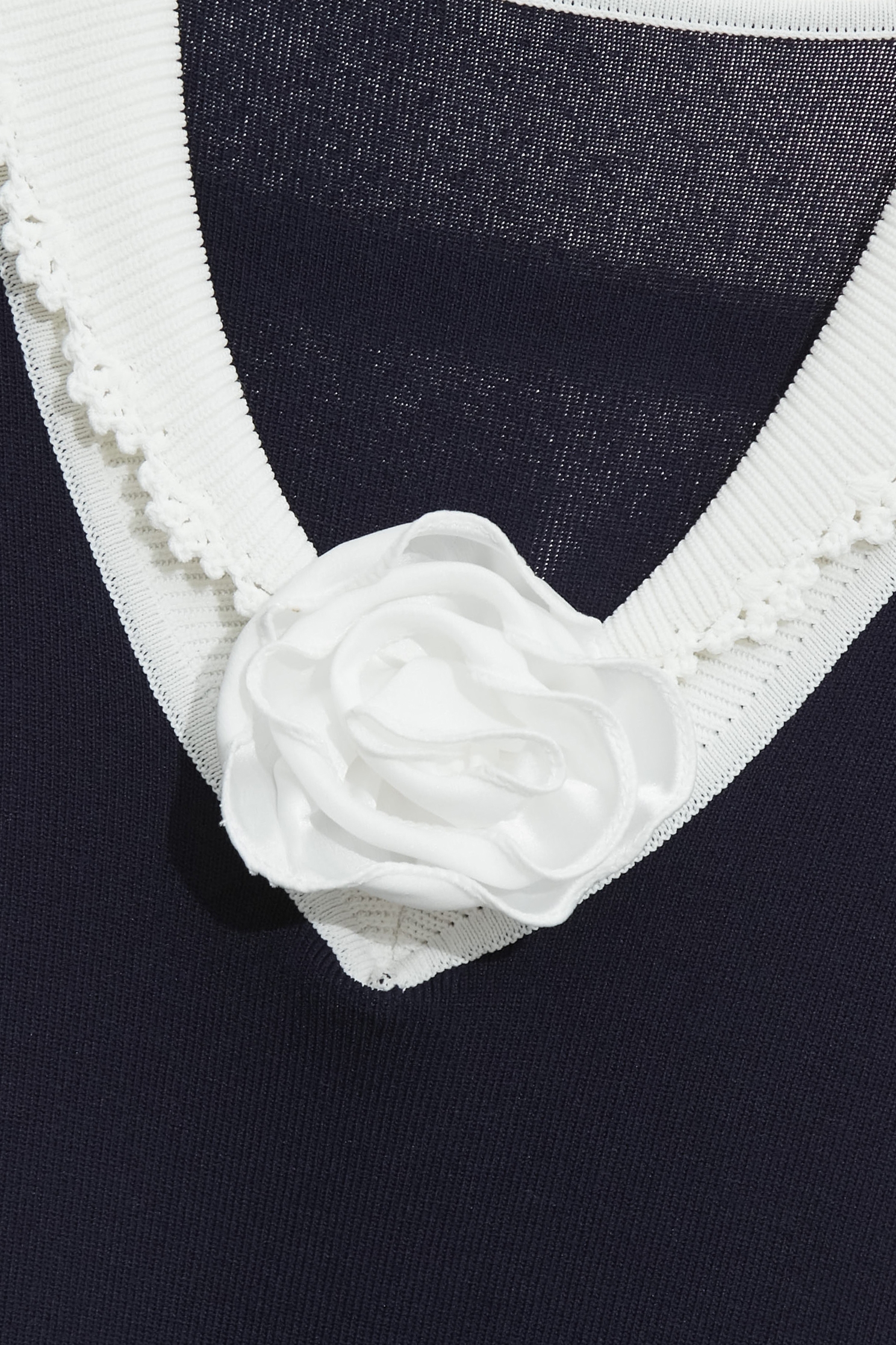 Navy Knit Dress With Ruffle Detail Tiered SkirtNavy Knit Dress With Ruffle Detail Tiered Skirt,Dresses,Knitted dresses,Season (SS) Look,Knitted,Knitted dresses