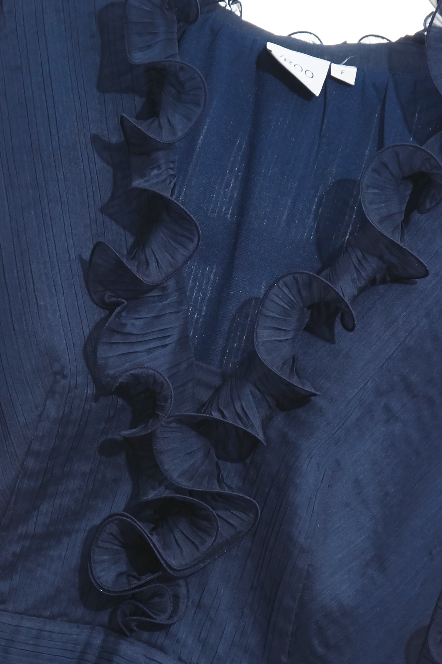 Ruffle Detail Chiffon DressRuffle Detail Chiffon Dress,V-neck dresses,cocktaildresses,Season (SS) Look,Stripe,Evening dresses,Chiffon,Chiffon dresses