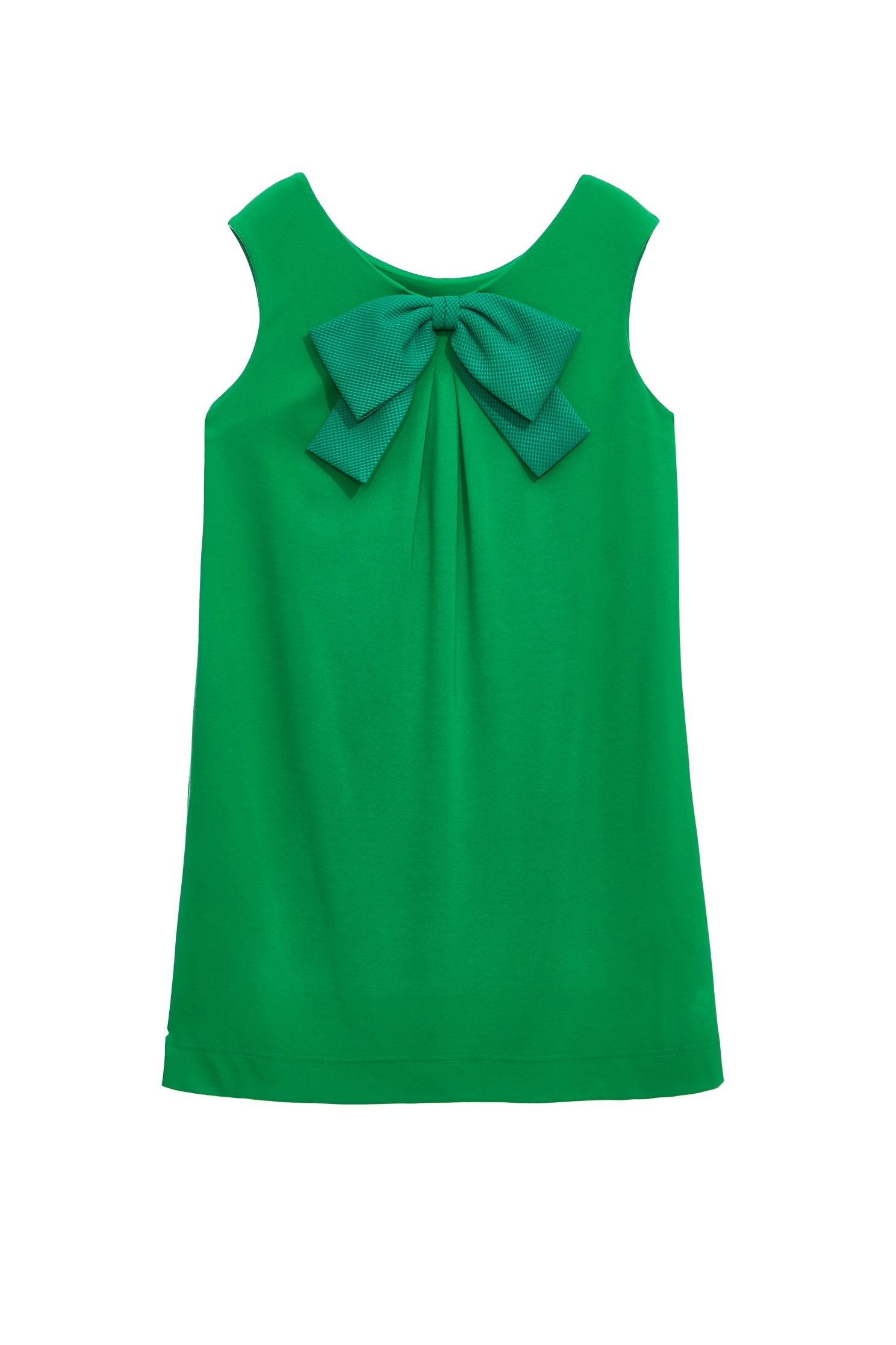 Front Bow Sleeveless DressFront Bow Sleeveless Dress,Dresses,Season (SS) Look,Plaid,City Feminine,bows