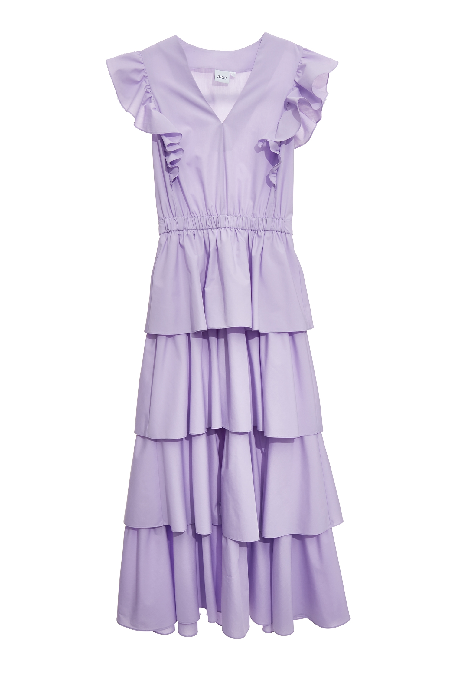 Ruffle Detail Layered Skirt Maxi Dress,Dresses,Season (SS) Look