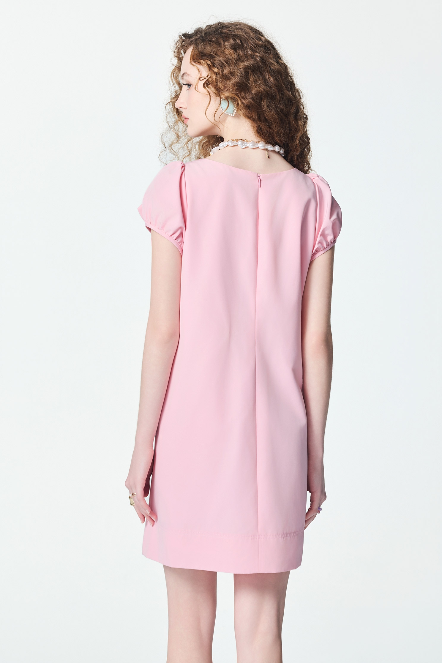 Floral Detail Pink DressFloral Detail Pink Dress,Dresses,Season (SS) Look