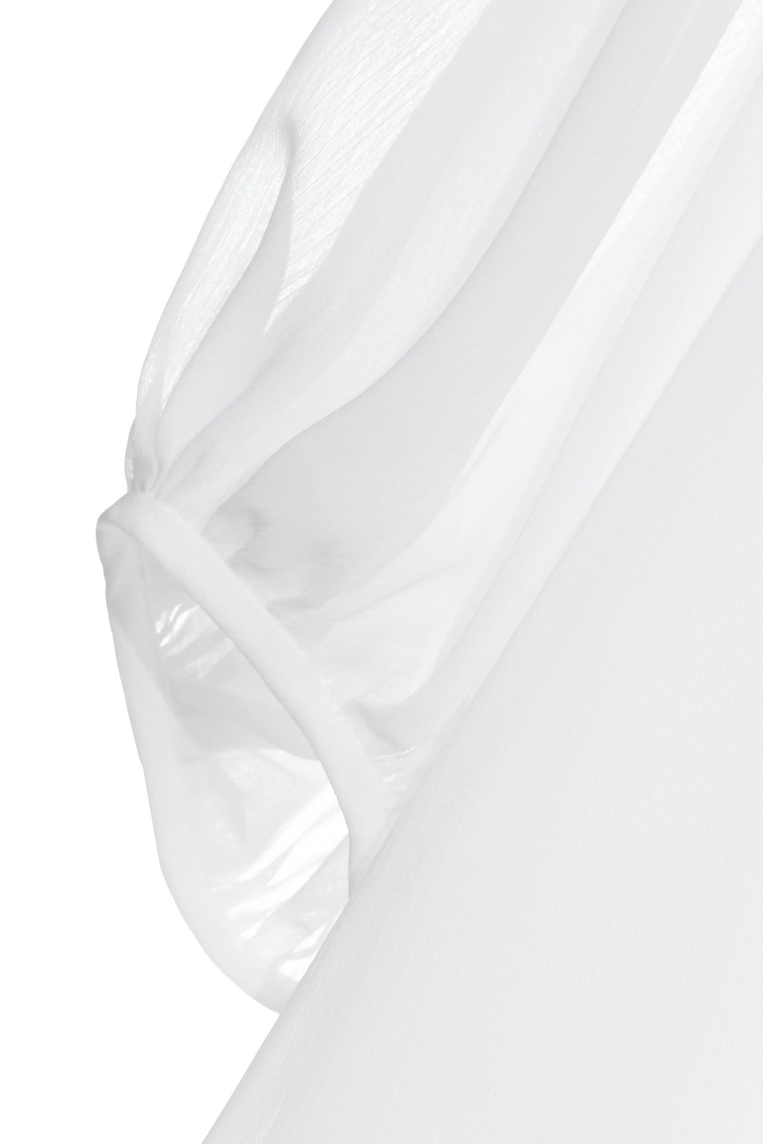 Ruffle Neckline White Chiffon DressRuffle Neckline White Chiffon Dress,Dresses,Chiffon dresses,pearl,White dresses,Season (AW) Look,Chiffon,Chiffon dresses